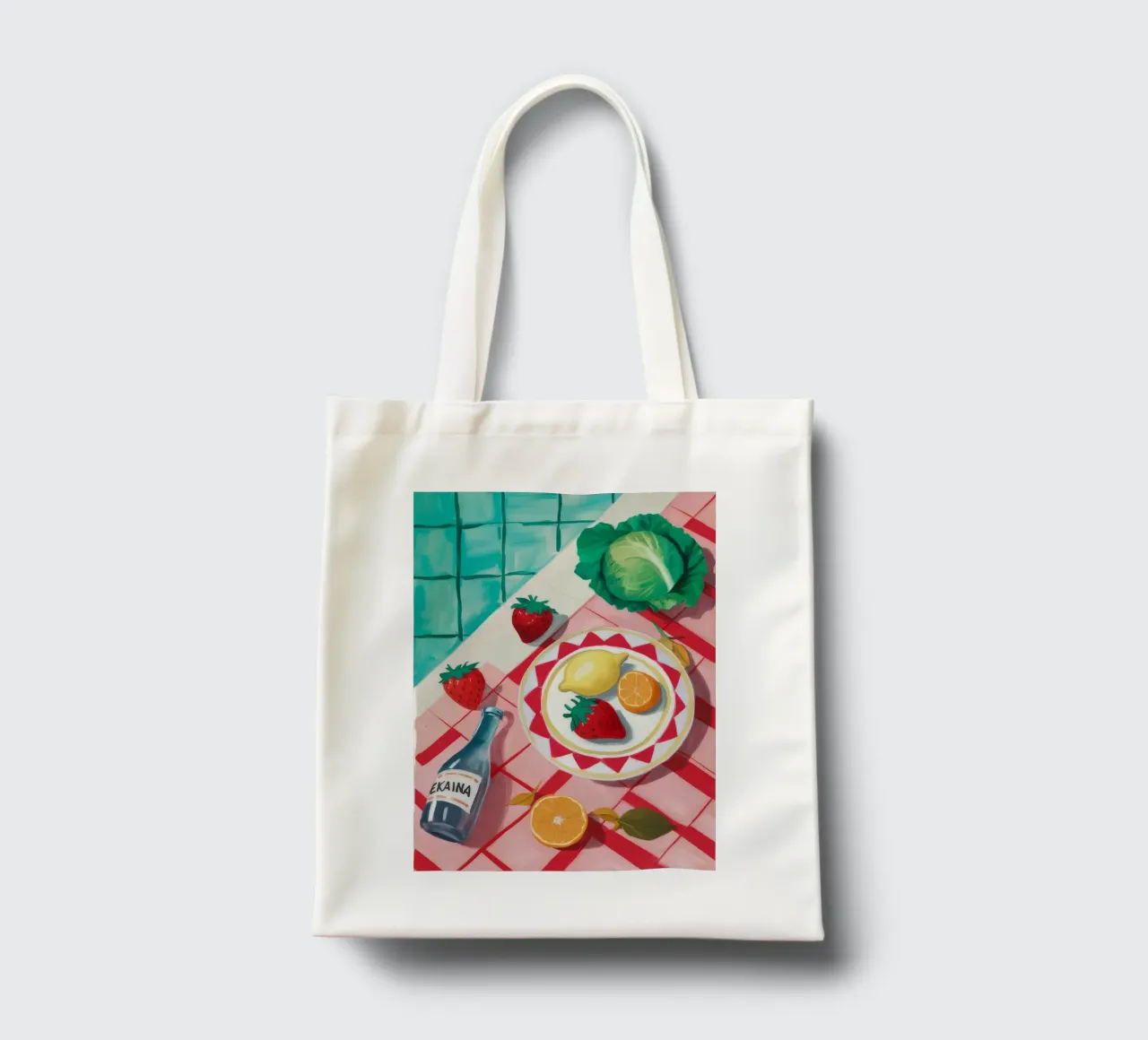 Picnic ai frutti di mare borsa in juta da Muse Artworks