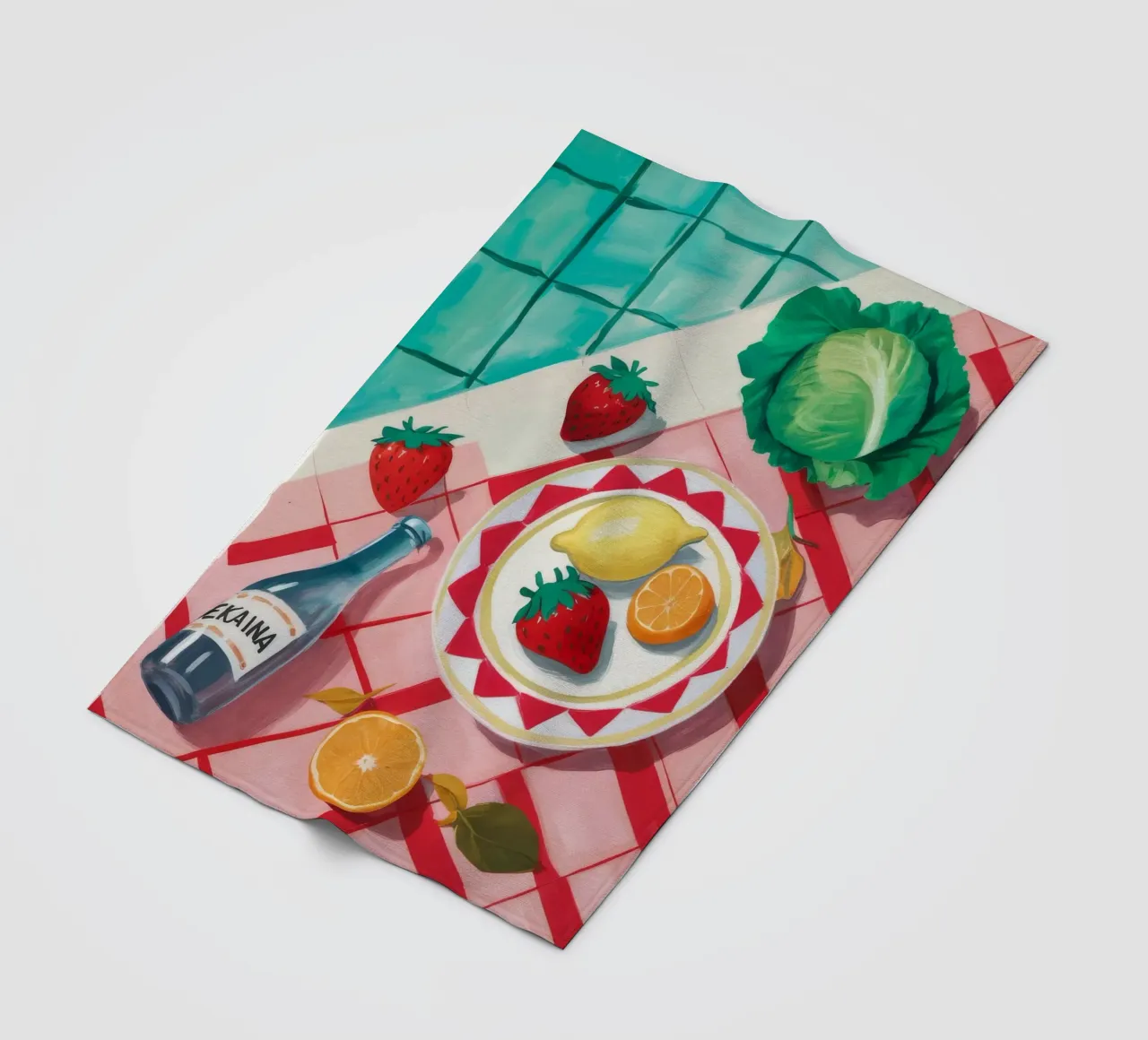 Picnic ai frutti di mare coperta in pile da Muse Artworks