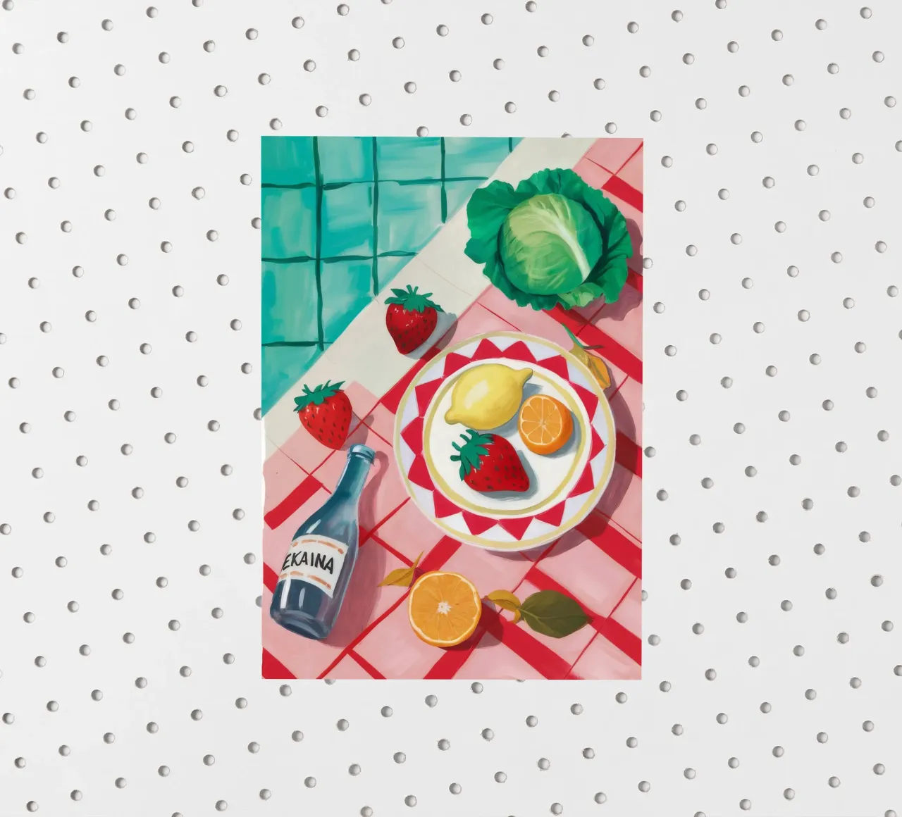 Picnic ai frutti di mare adesivo da Muse Artworks