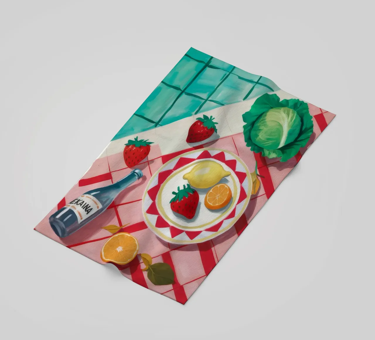 Picnic ai frutti di mare telo mare da Muse Artworks