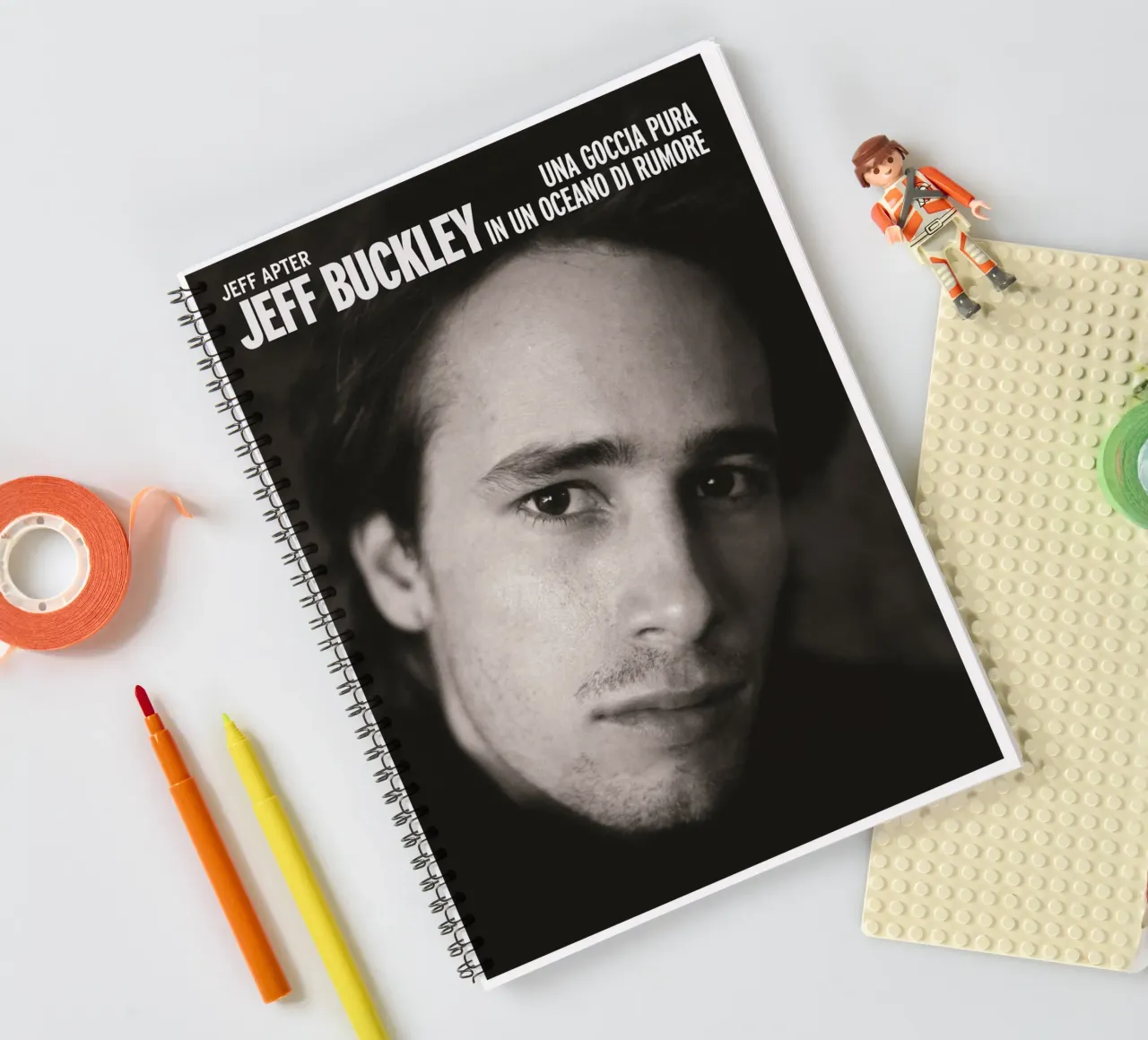 Poster d'epoca di Jeff Buckley Aesthetic diario ad anelli da greskulargenama