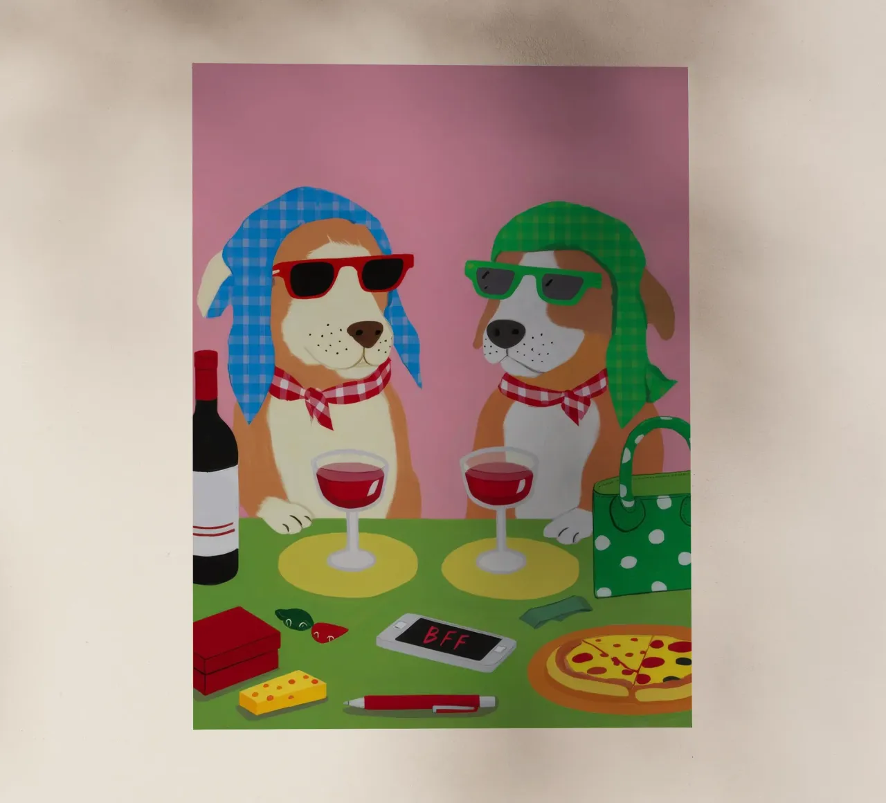Canine Pizza Party pellicola backlit da FadeAura