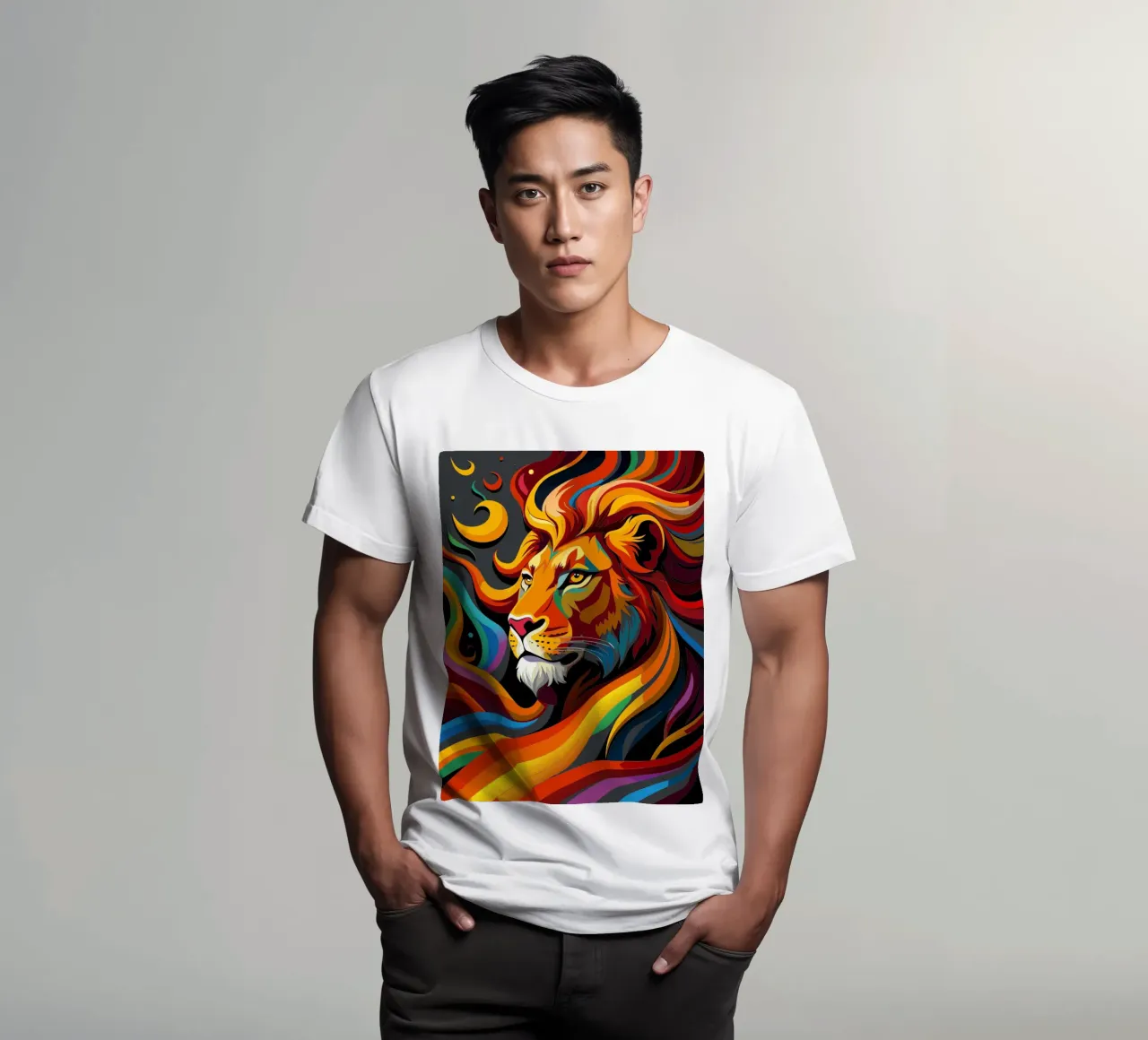 lions vectoriel fullcolor t-shirt de onelife