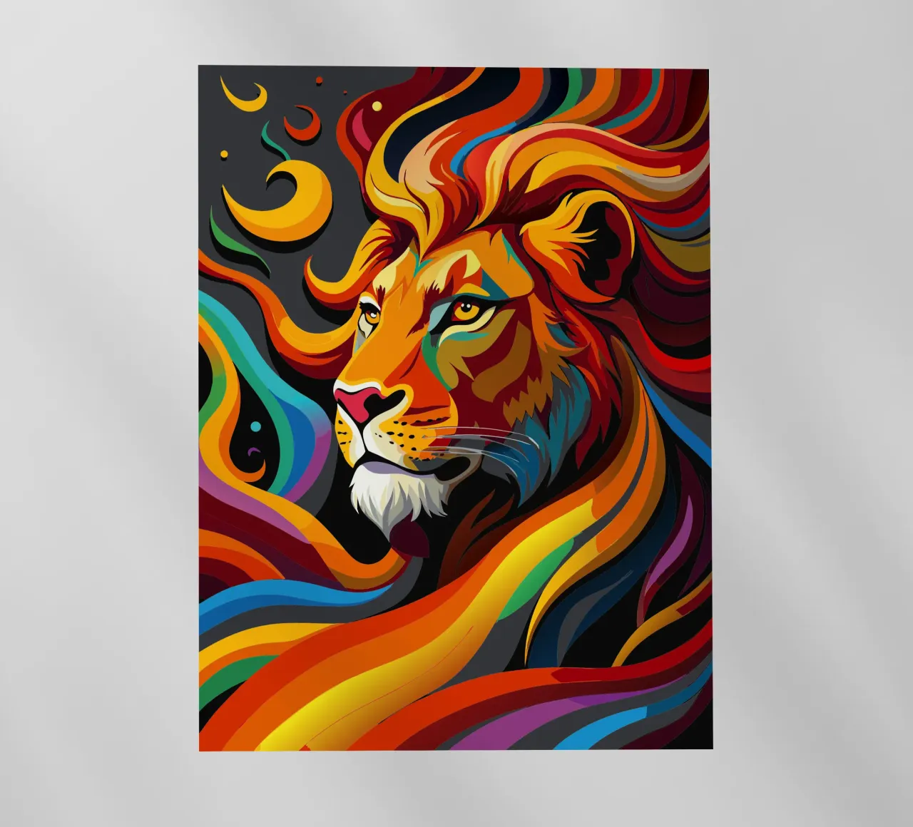 leeuwen vector fullcolor backlit folie van onelife