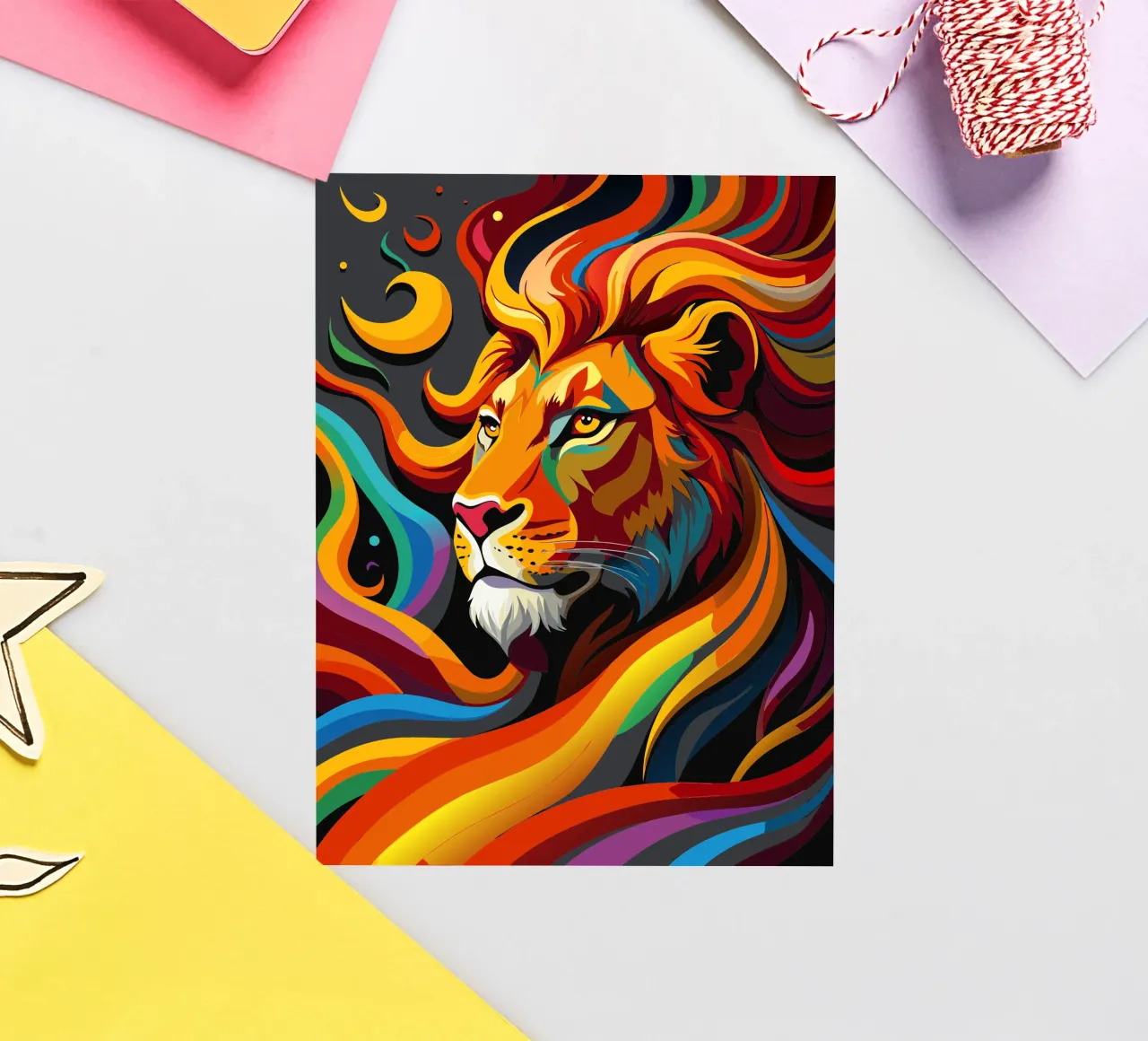 leoni vettore fullcolor adesivo da onelife