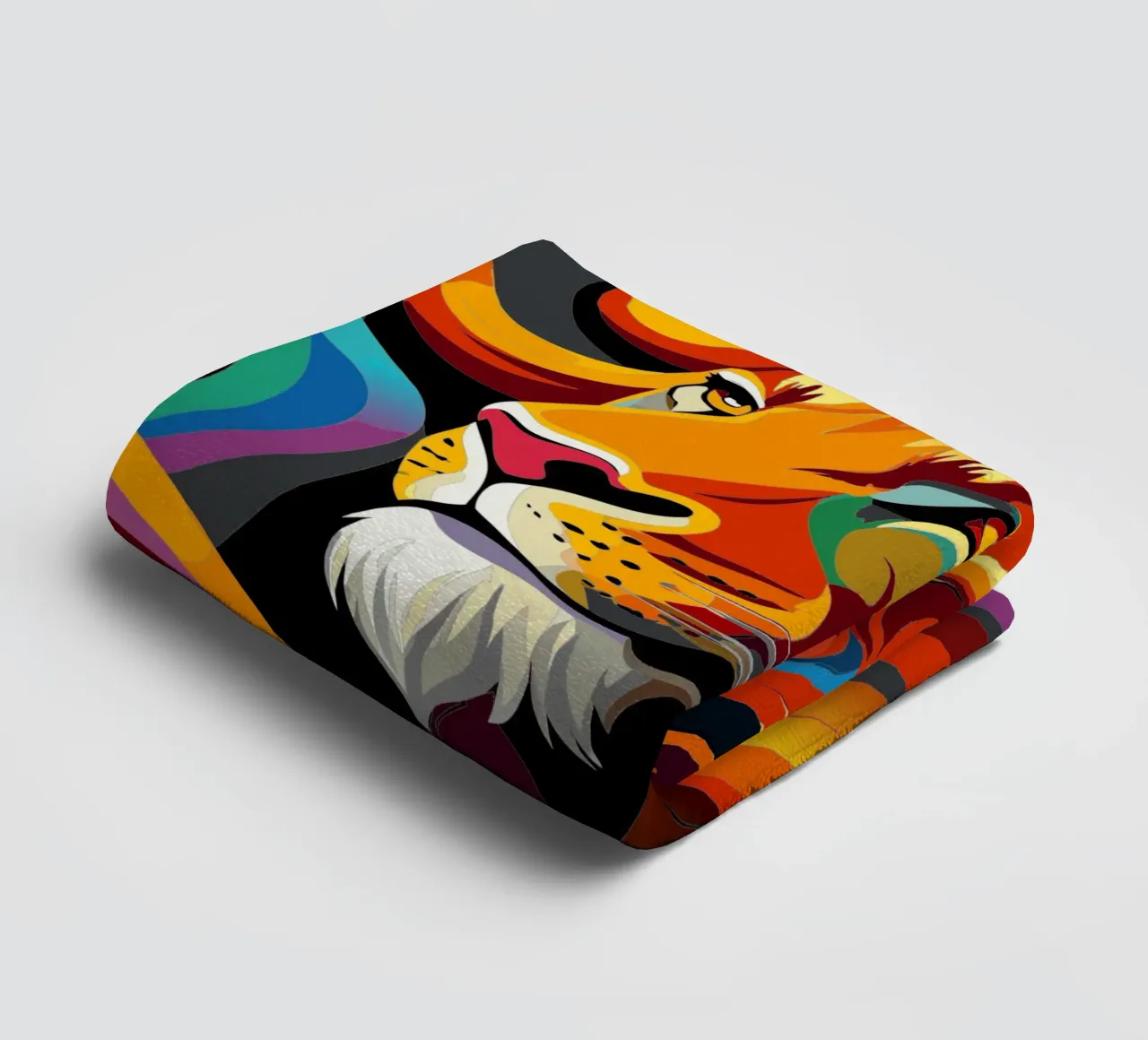 lions vector fullcolor towel by onelife