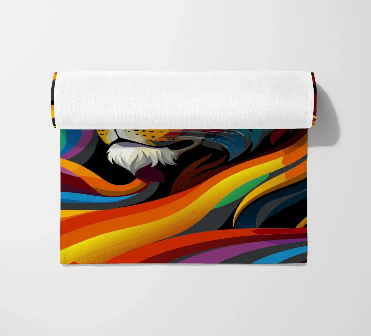 leeuwen vector fullcolor strandhanddoek van onelife