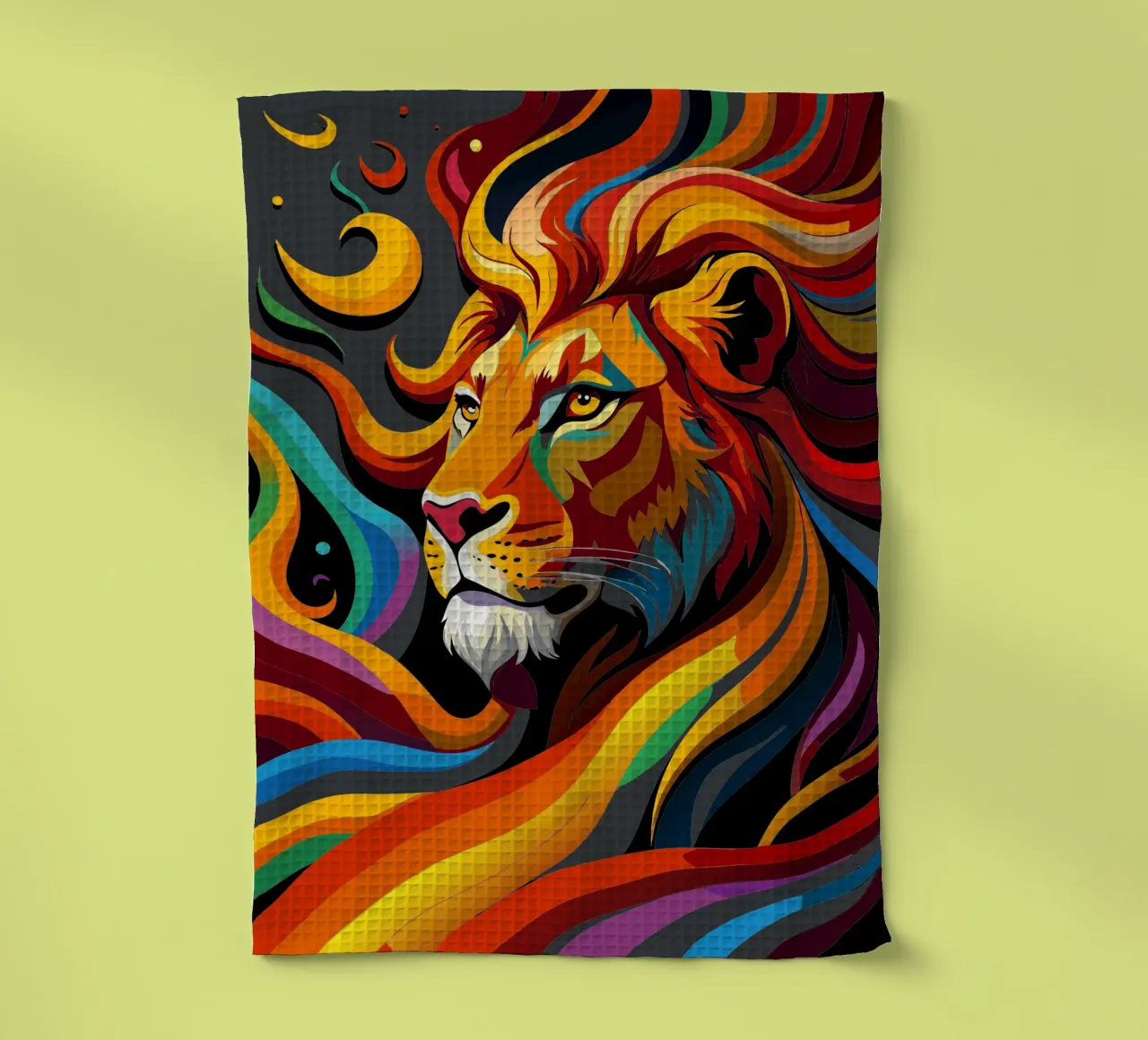 leeuwen vector fullcolor theedoek van onelife