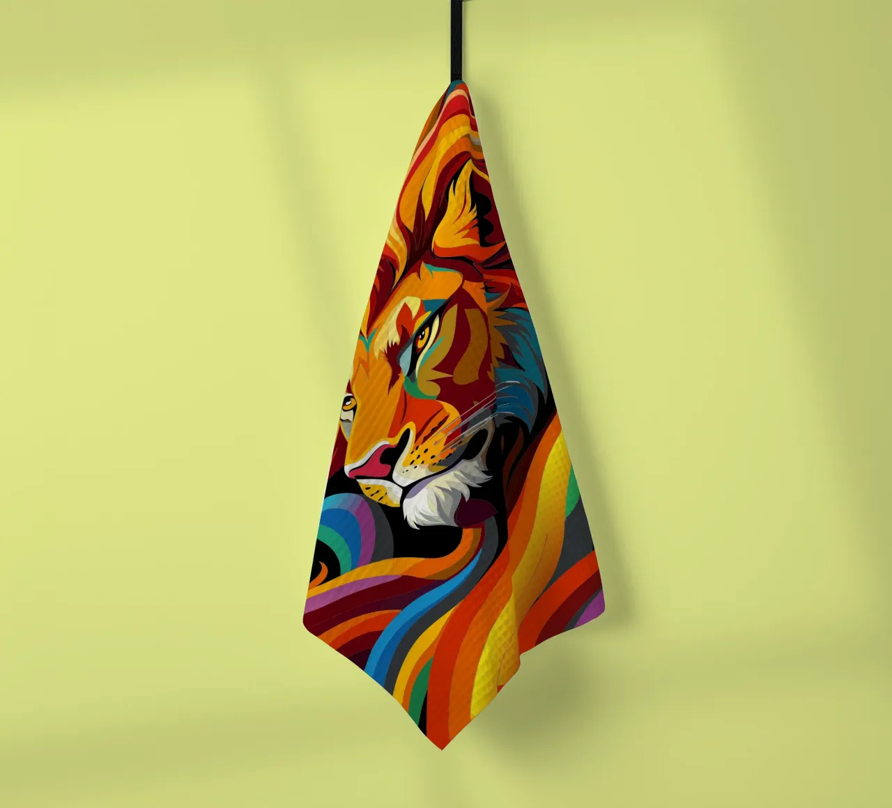 leeuwen vector fullcolor theedoek van onelife