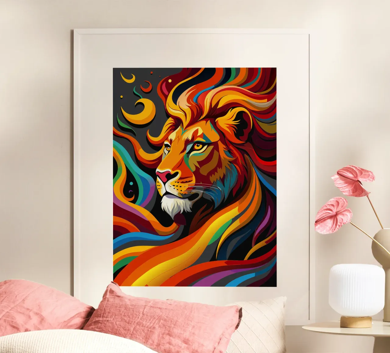 lions vector fullcolor hahnemühle by onelife
