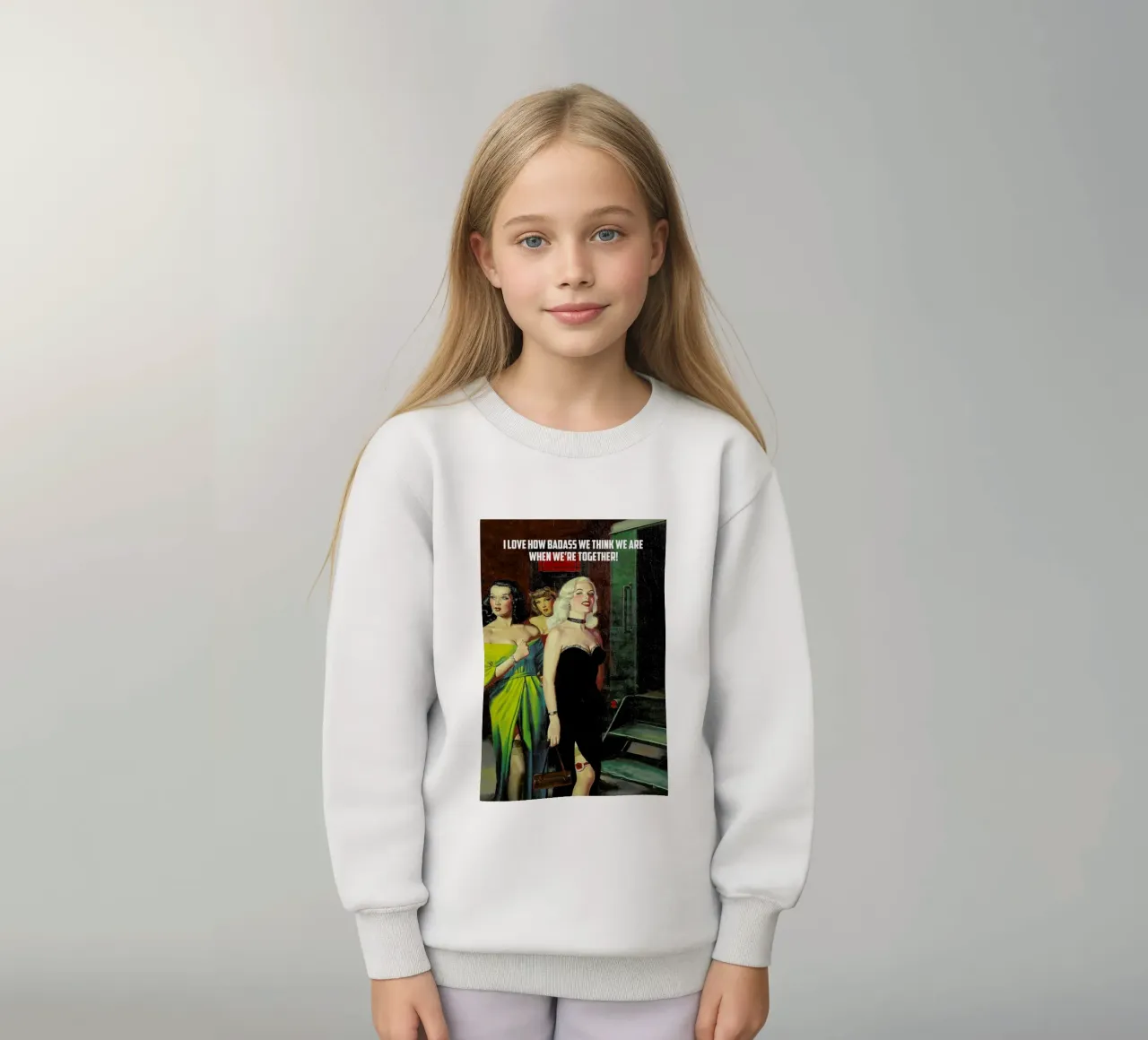 I Love How Baddass felpa bambino da Gallery Print and Art Limited