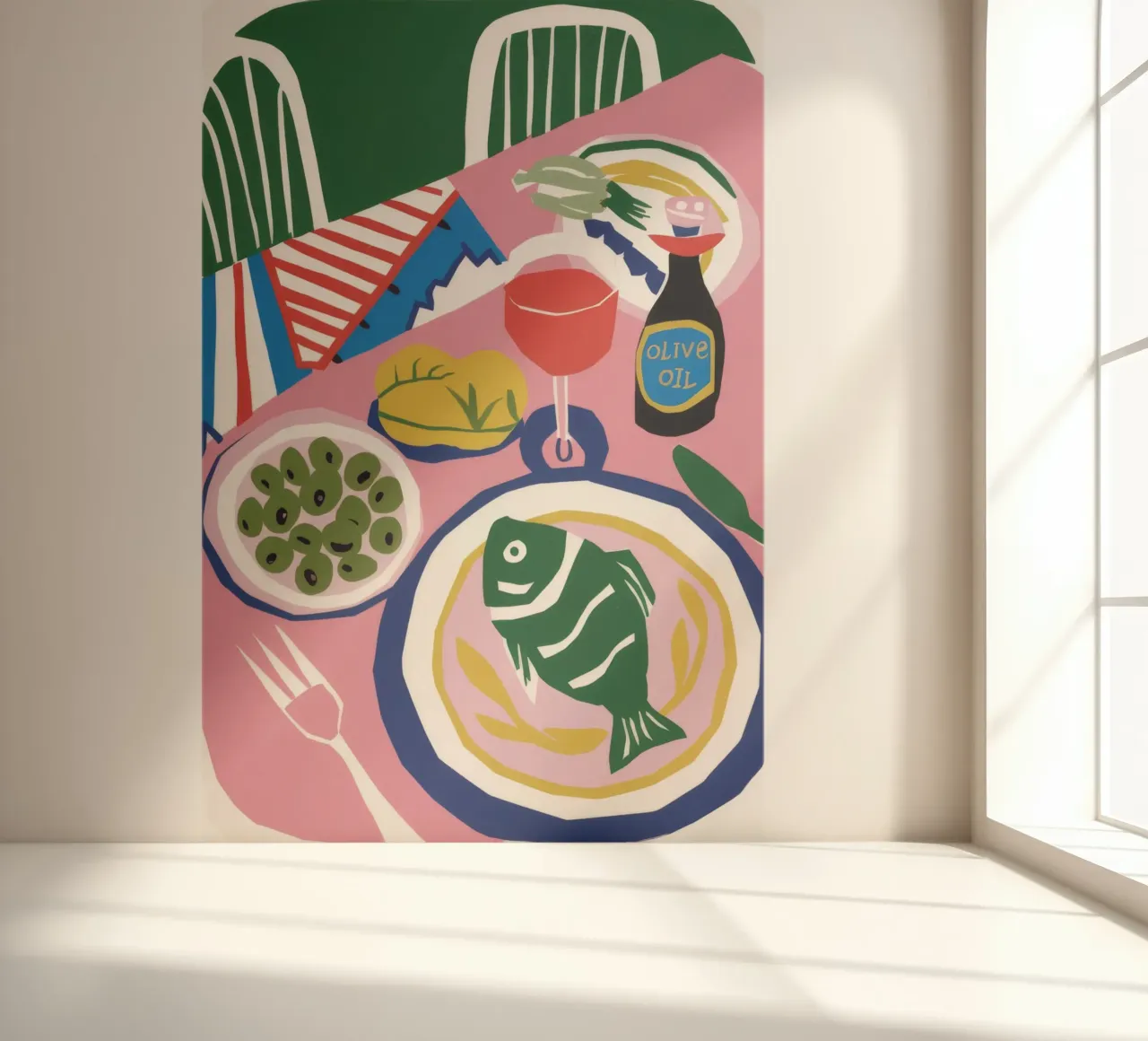 Fish Dinner for One photo wallpaper by Muse Artworks