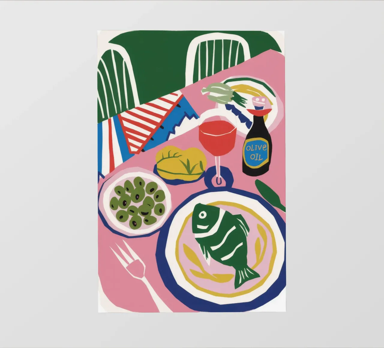 Fish Dinner for One photo wallpaper by Muse Artworks
