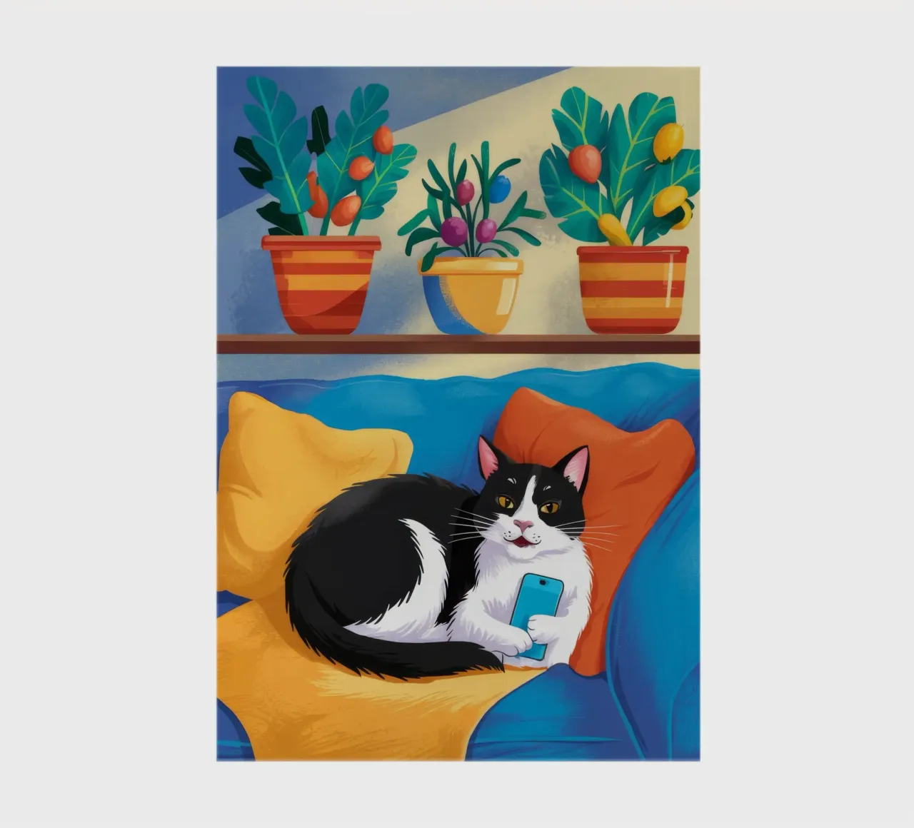 Tuxedo Cat Reading notebook by FadeAura