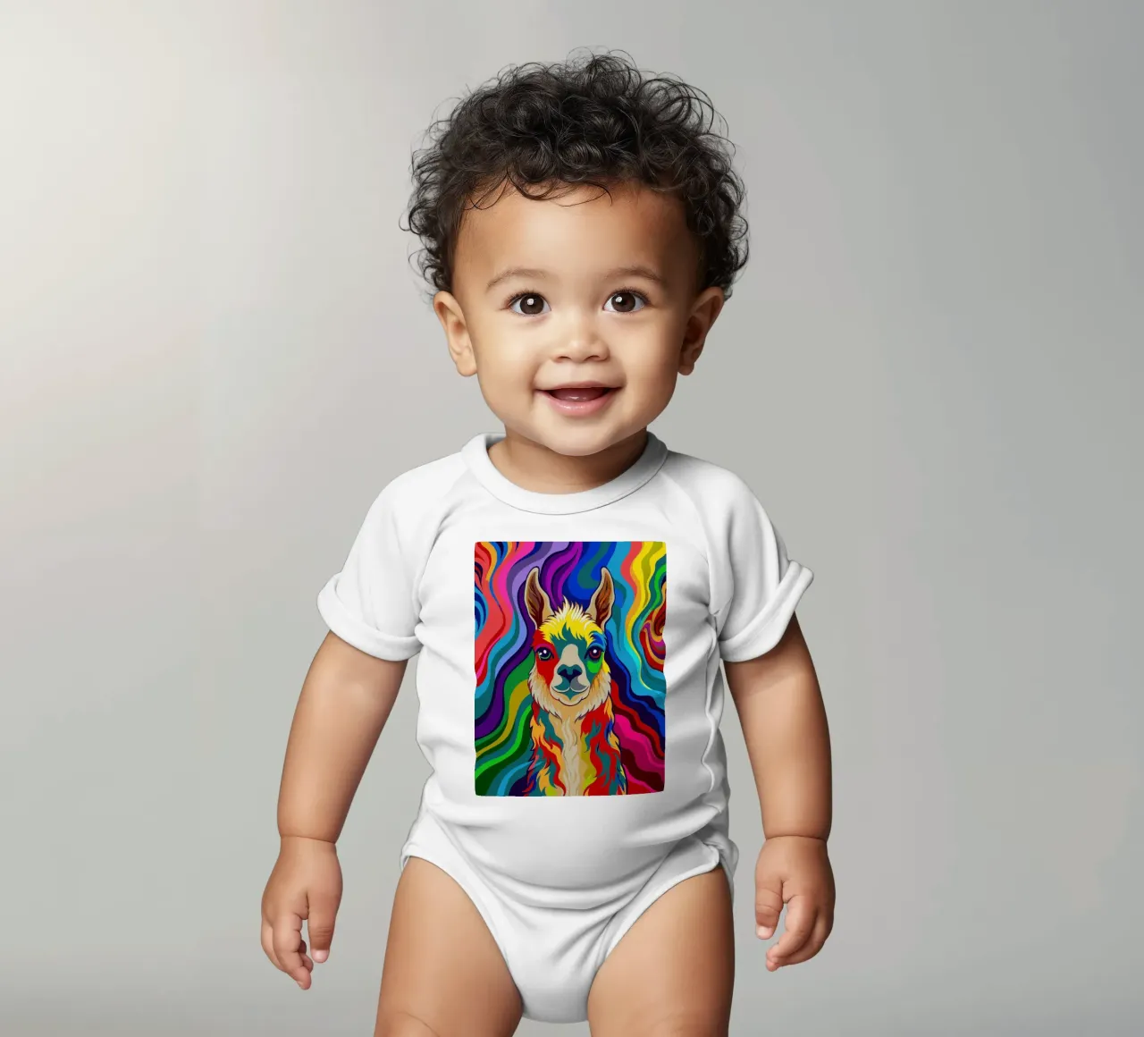 llama vector fullcolor body de bebé de onelife
