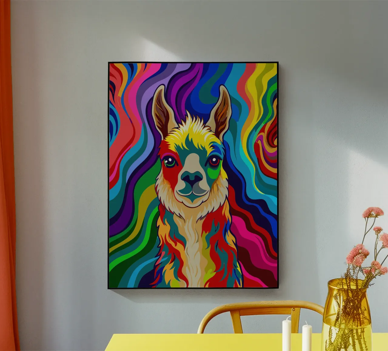 llama vector fullcolor metacrilato de onelife