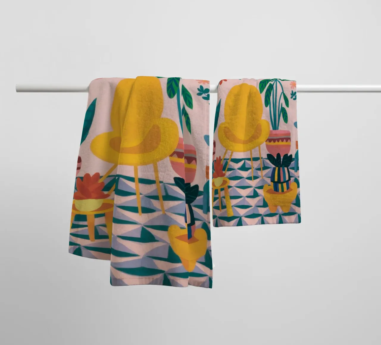 Il paradiso delle piante eclettiche asciugamano da bagno da Marigold Tiga