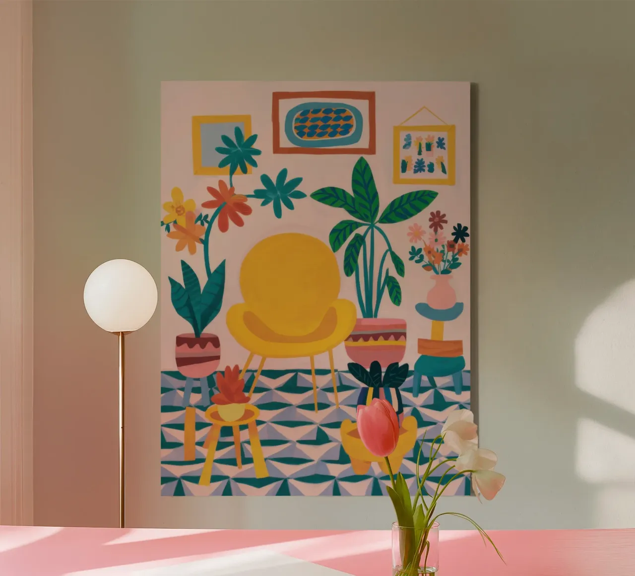 Eclectic Plant Paradise canvas by Marigold Tiga