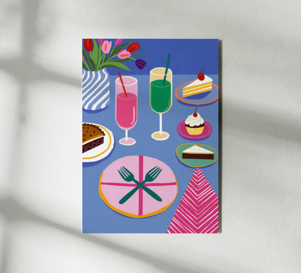 Cocktail Party estivo alluminio dibond da Muse Artworks