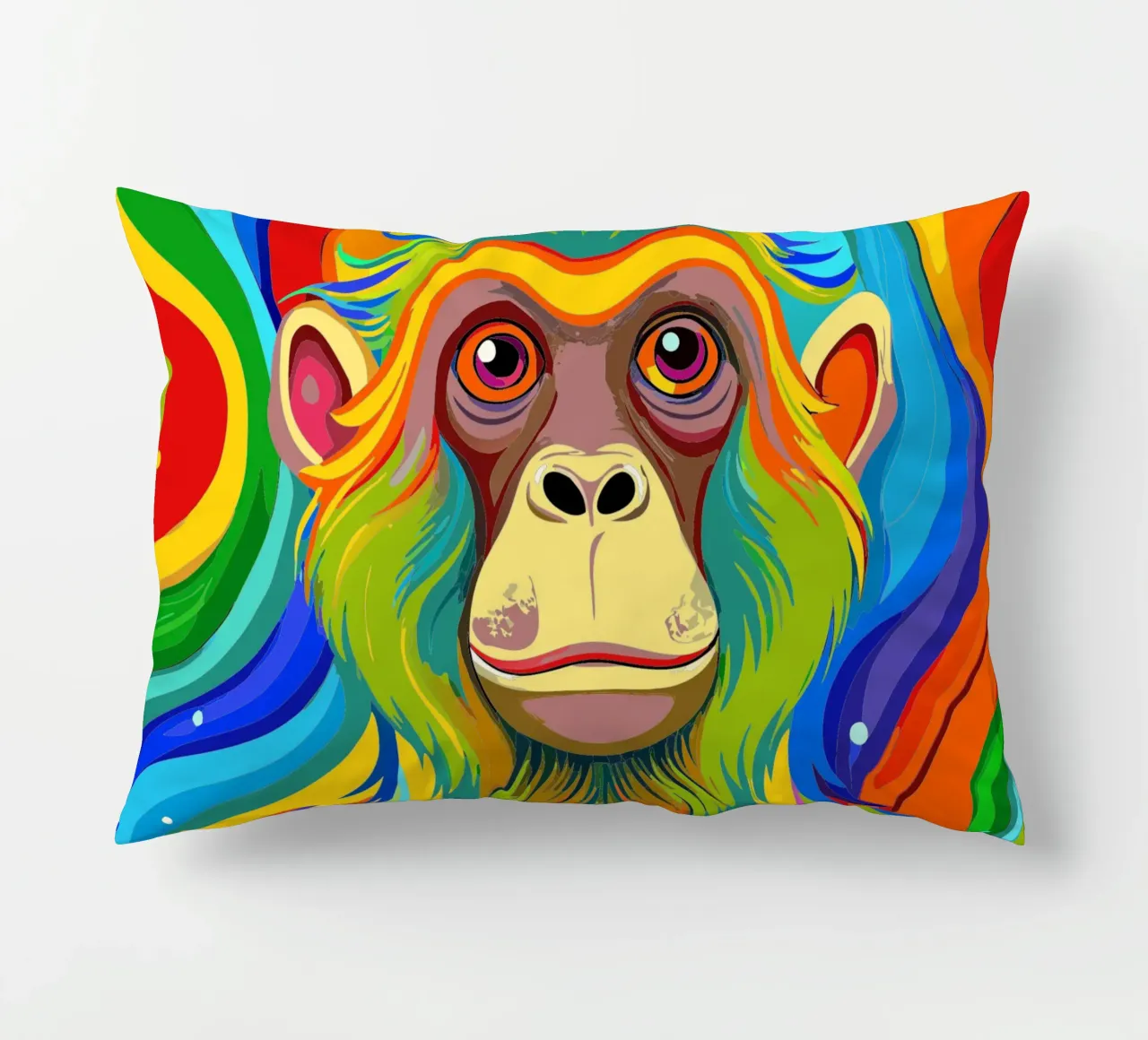 scimmia vettore fullcolor cuscino da onelife
