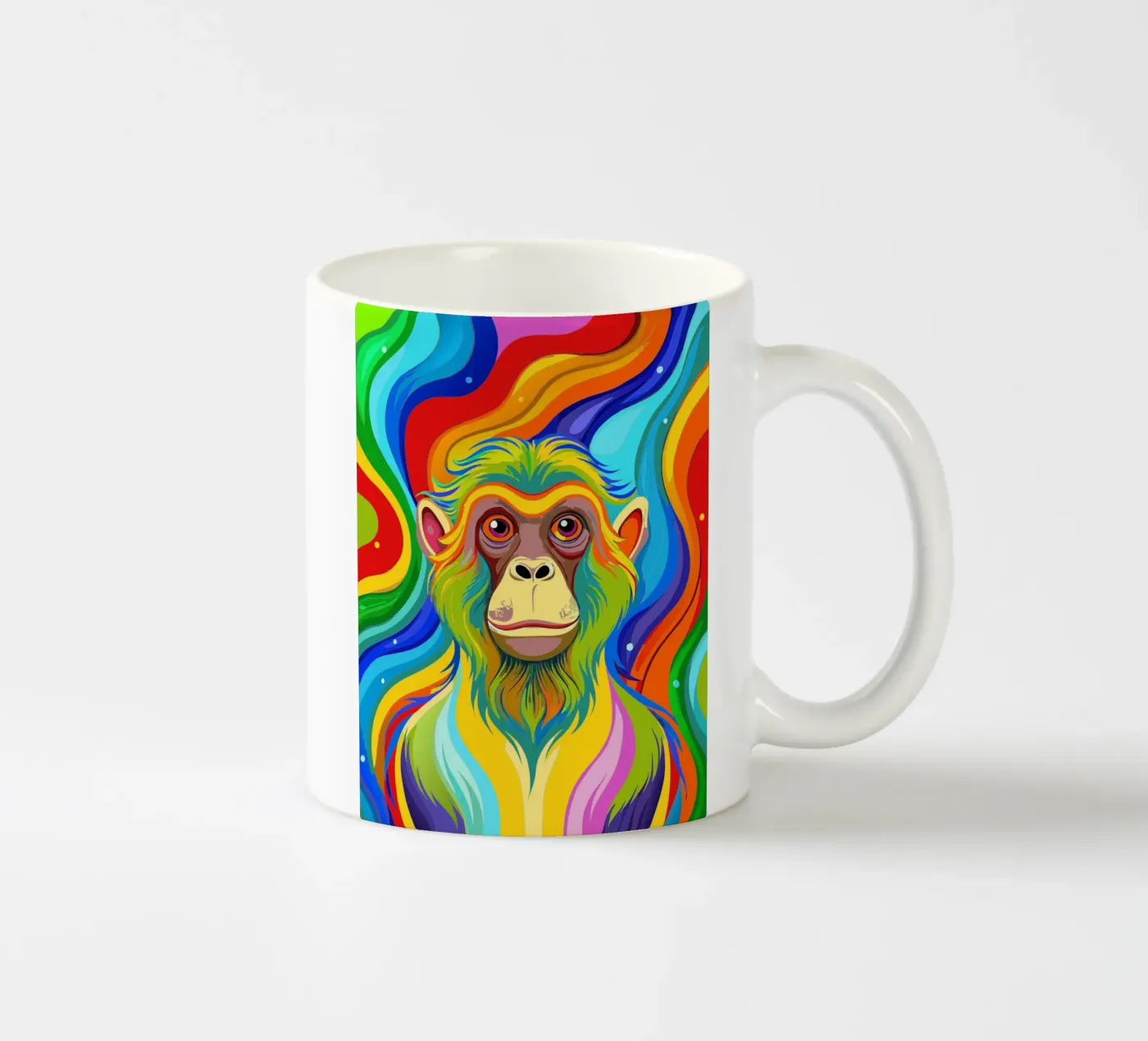 monkey vector fullcolor ceramic mug by onelife