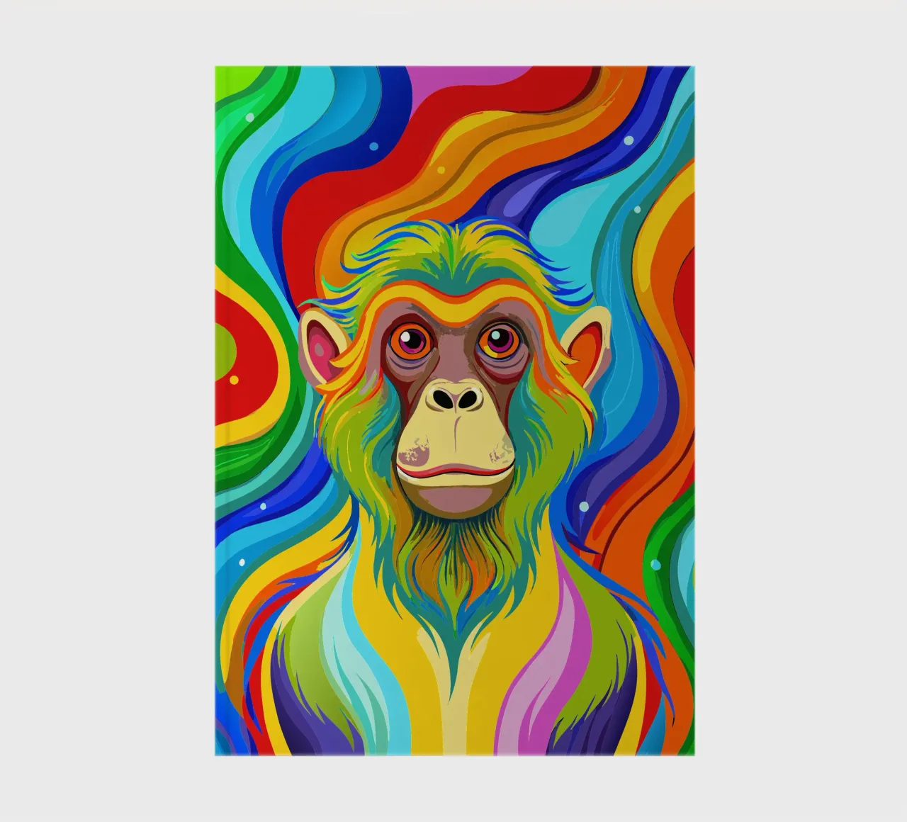monkey vector fullcolor notebook by onelife