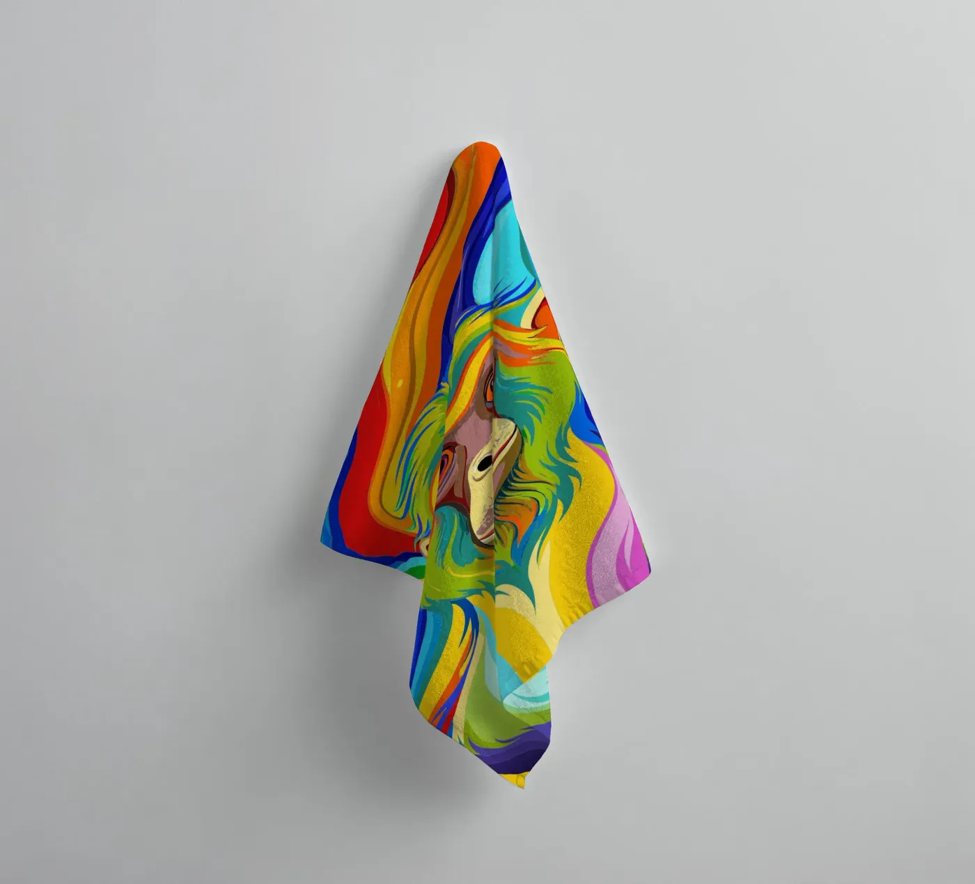 monkey vector fullcolor towel by onelife