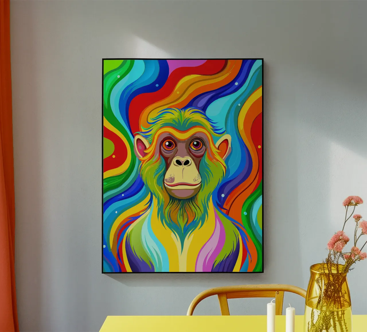 monkey vector fullcolor acrylic glass by onelife