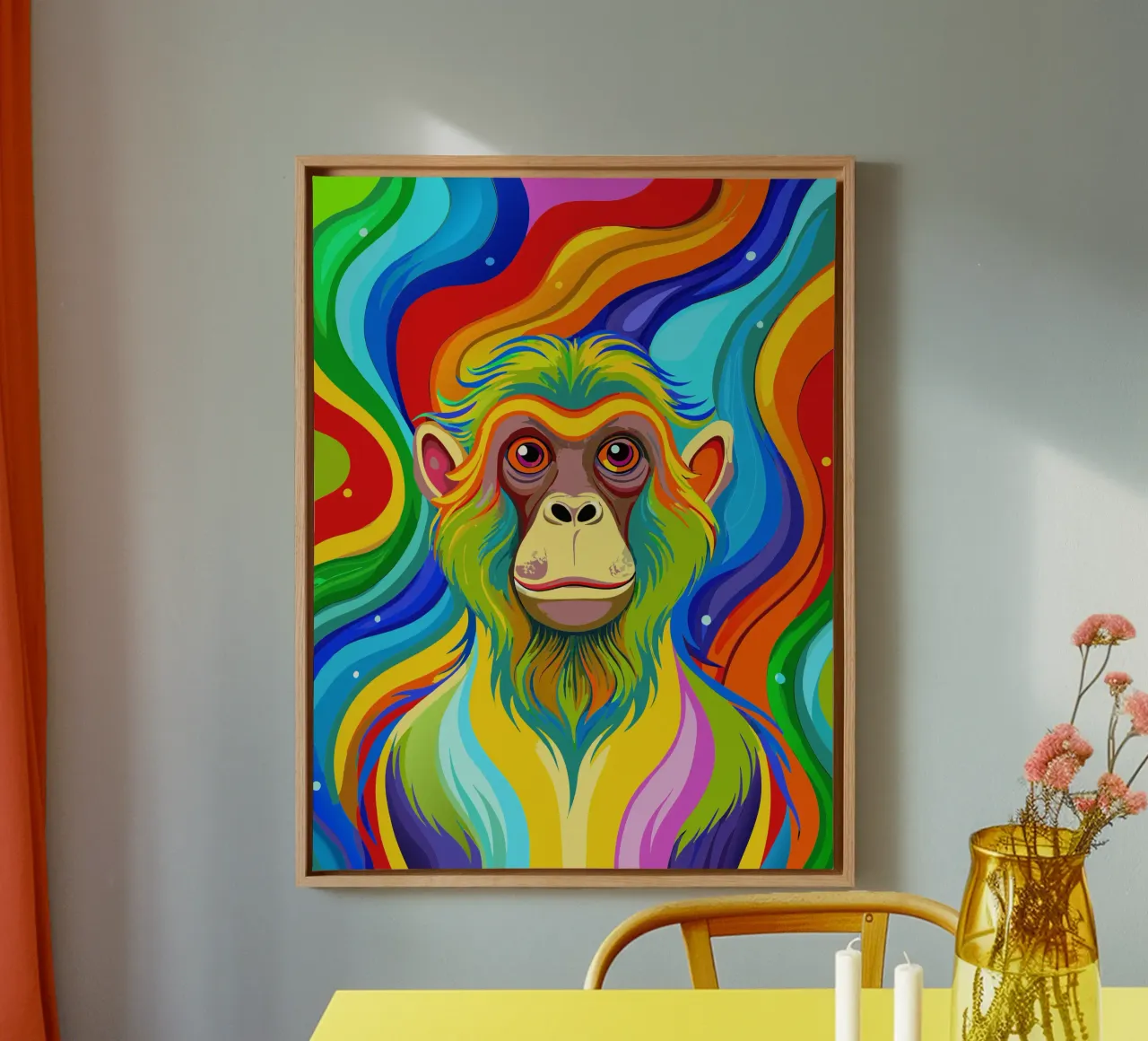 monkey vector fullcolor canvas by onelife