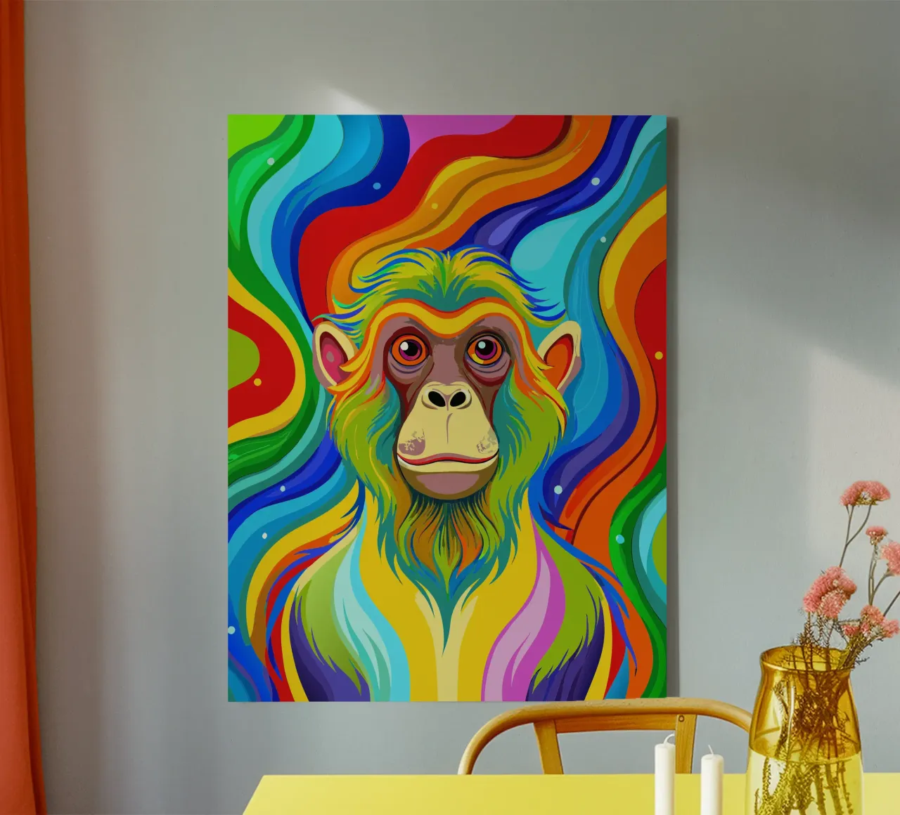 monkey vector fullcolor canvas by onelife