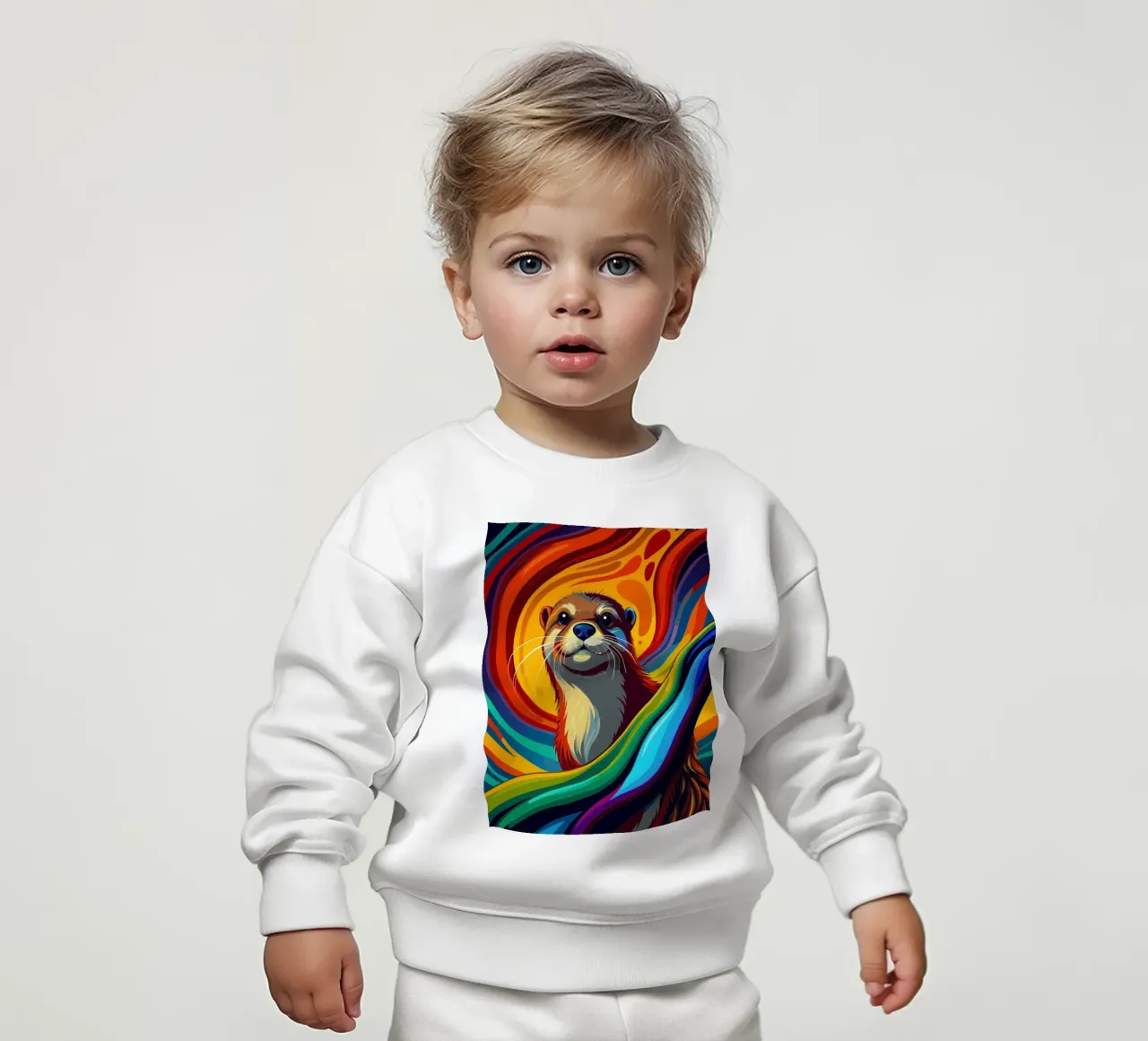 nutria vector fullcolor sudadera de bebé de onelife