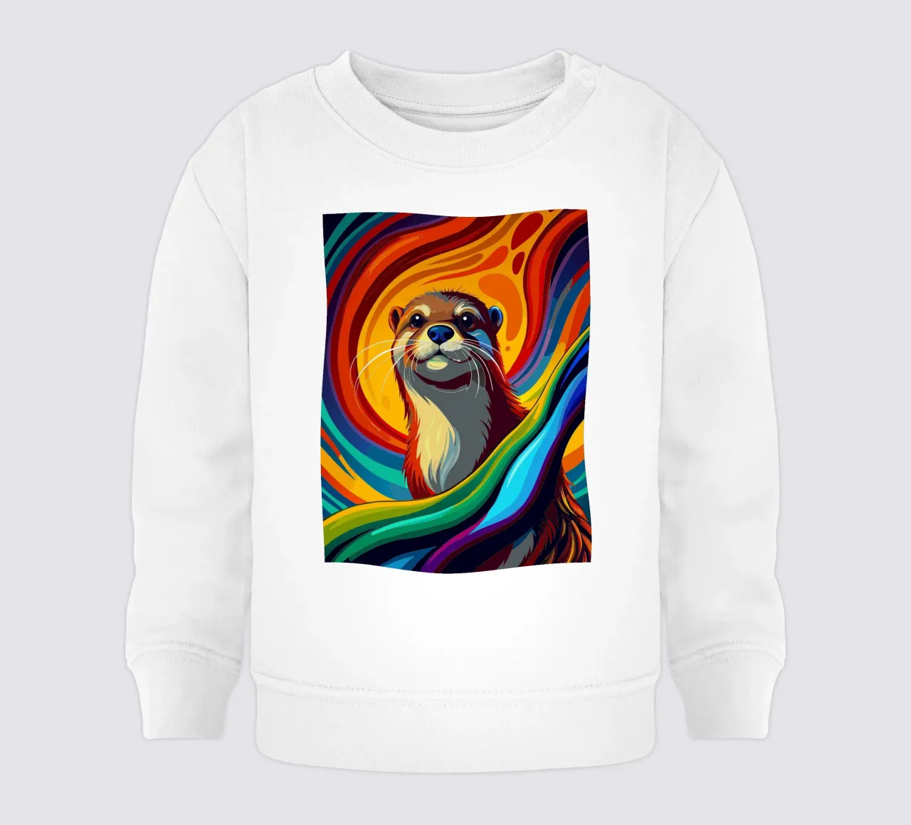 nutria vector fullcolor sudadera de bebé de onelife