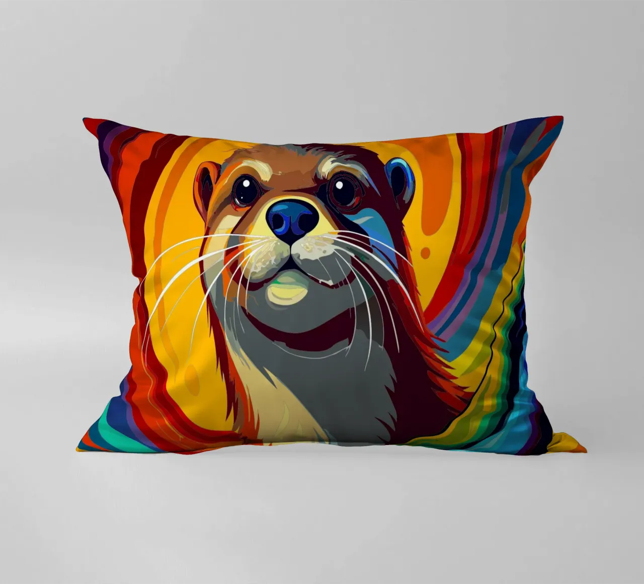 lontra vettore fullcolor cuscino da onelife