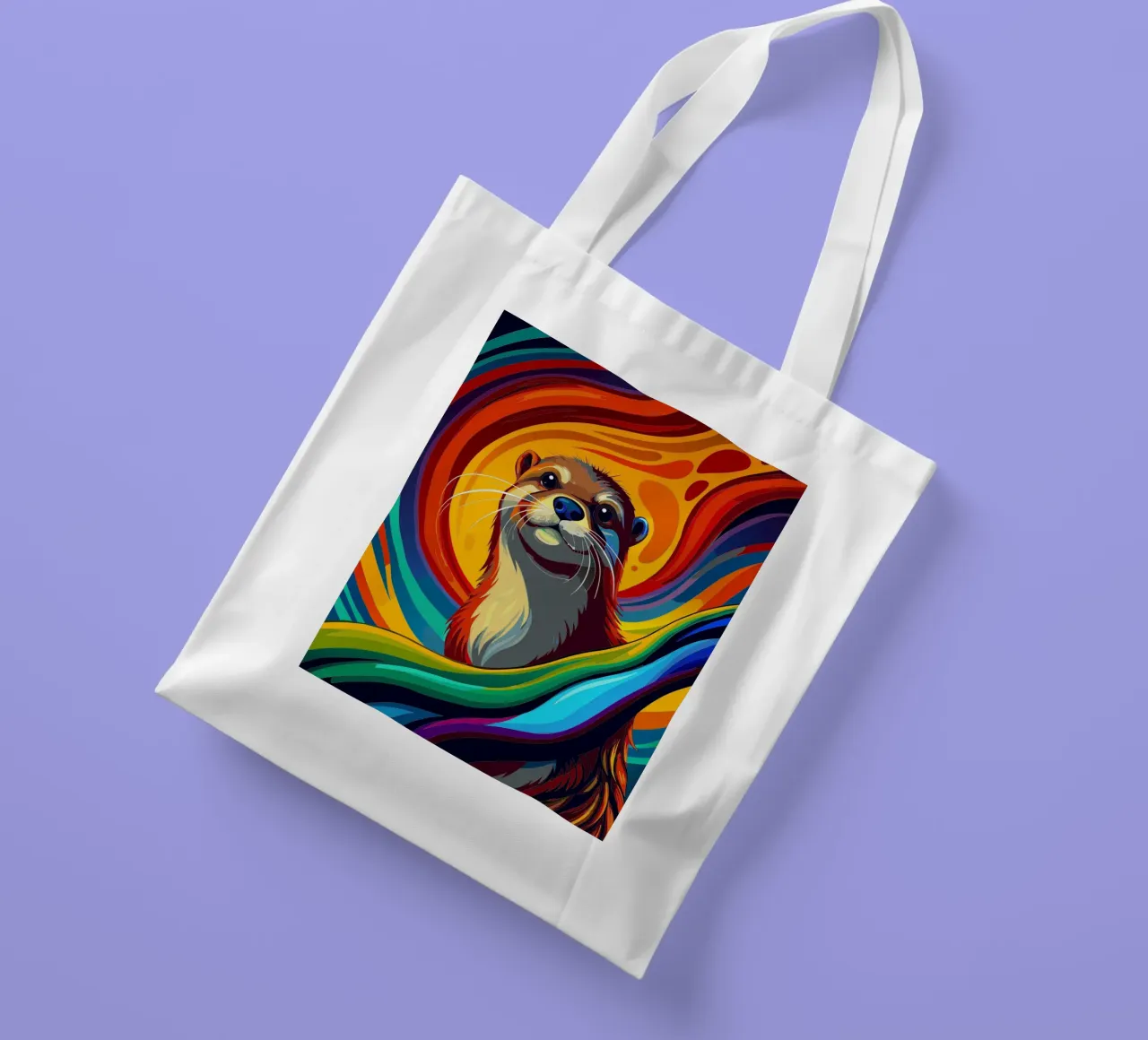 loutre vectoriel fullcolor tote bag de onelife