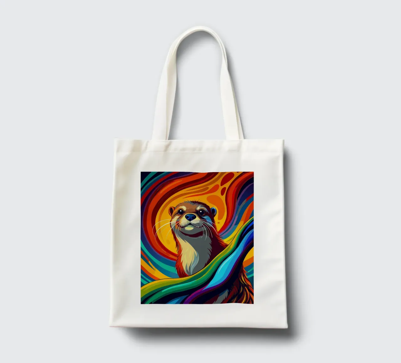 loutre vectoriel fullcolor tote bag de onelife