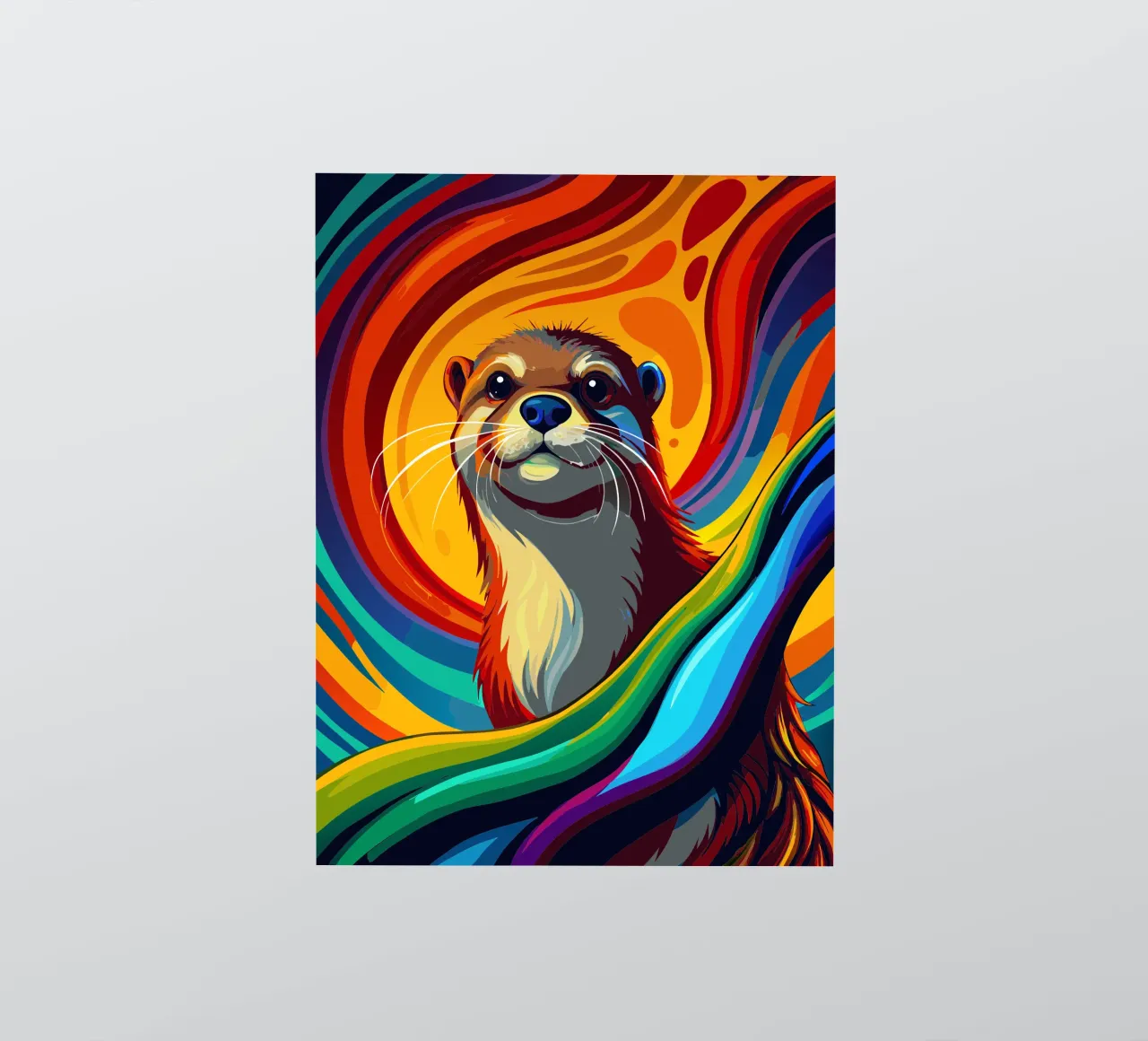 otter vector fullcolor sticker by onelife
