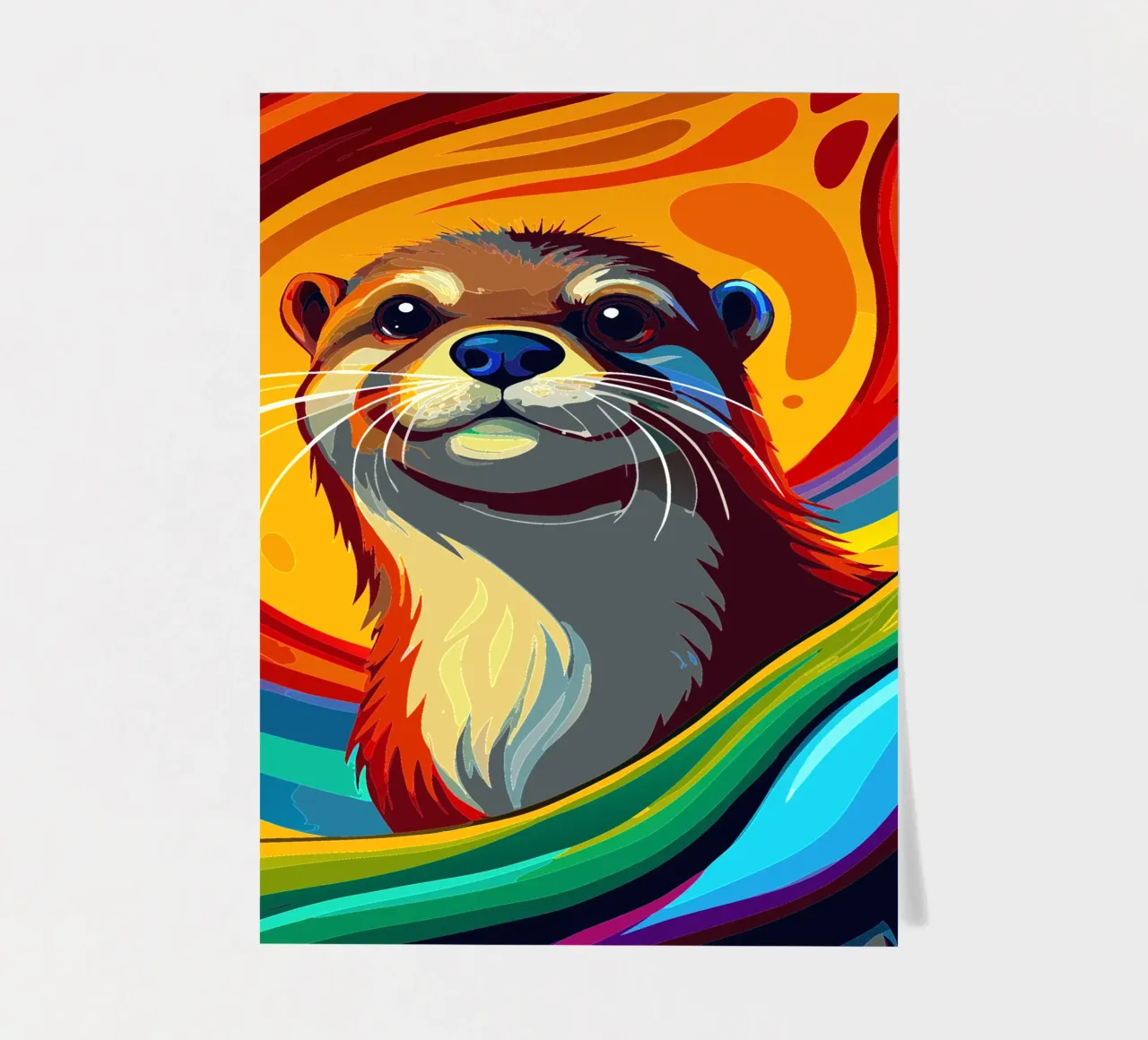 otter vector fullcolor sticker sheet by onelife