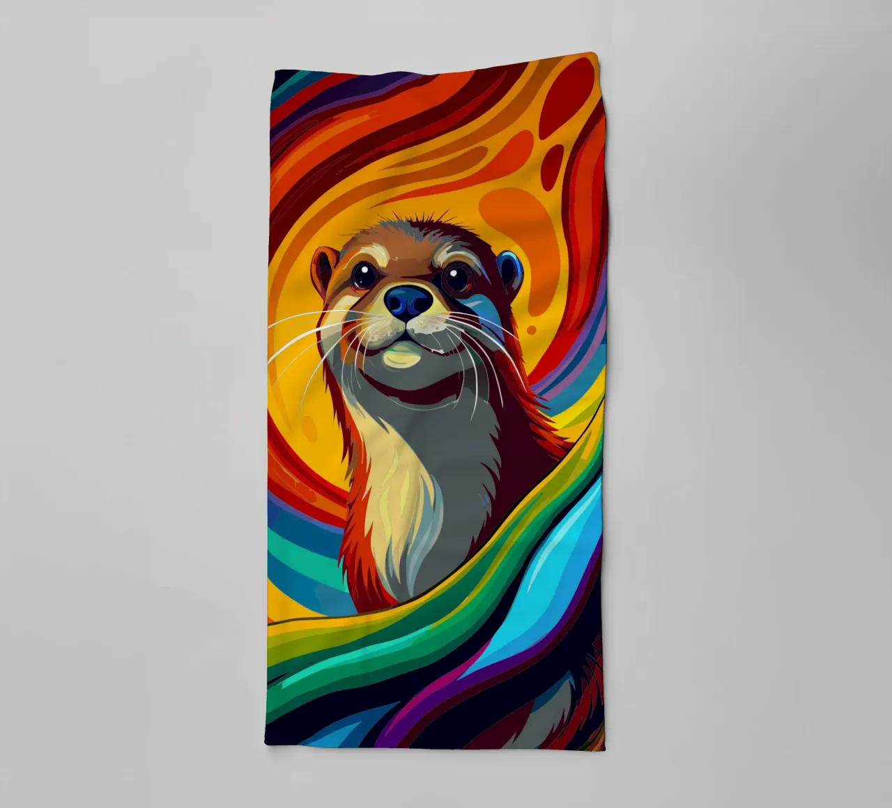 lontra vettore fullcolor asciugamano da bagno da onelife