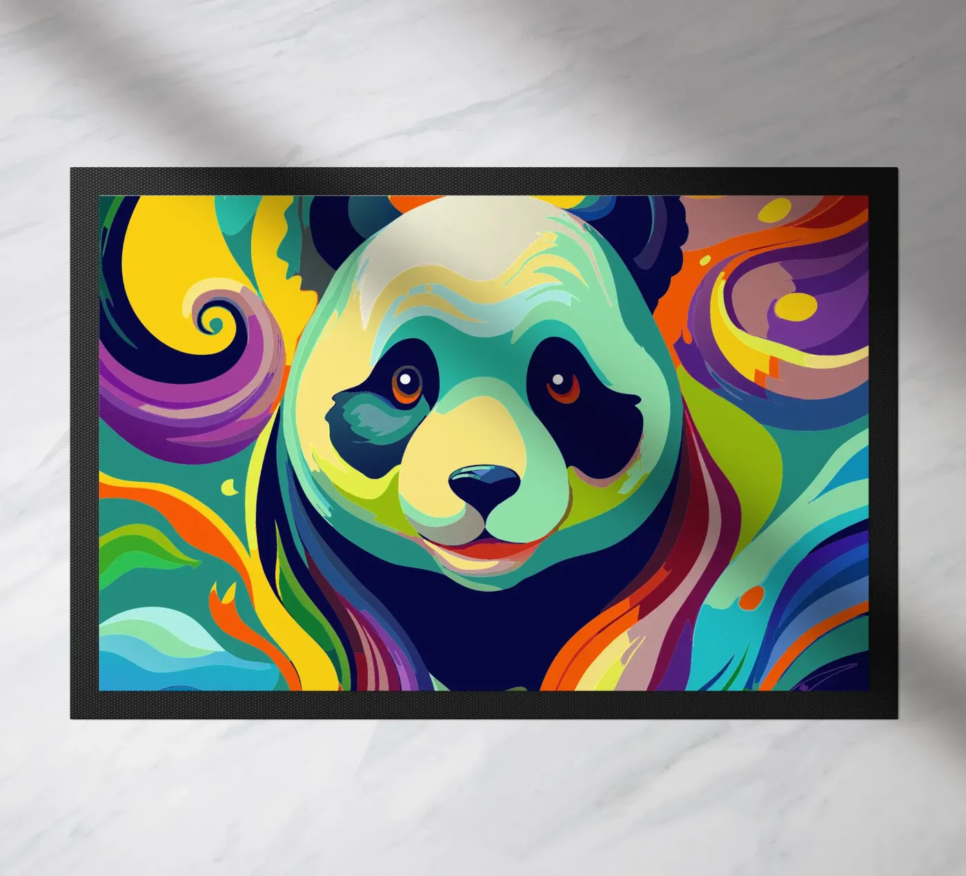 panda vector fullcolor deurmat van onelife