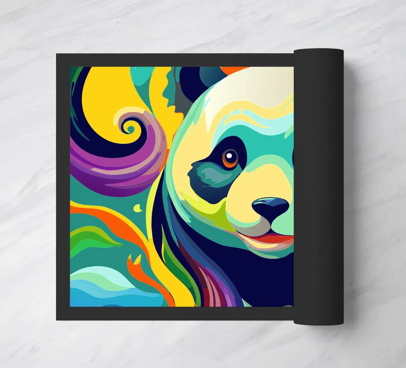 panda vector fullcolor deurmat van onelife