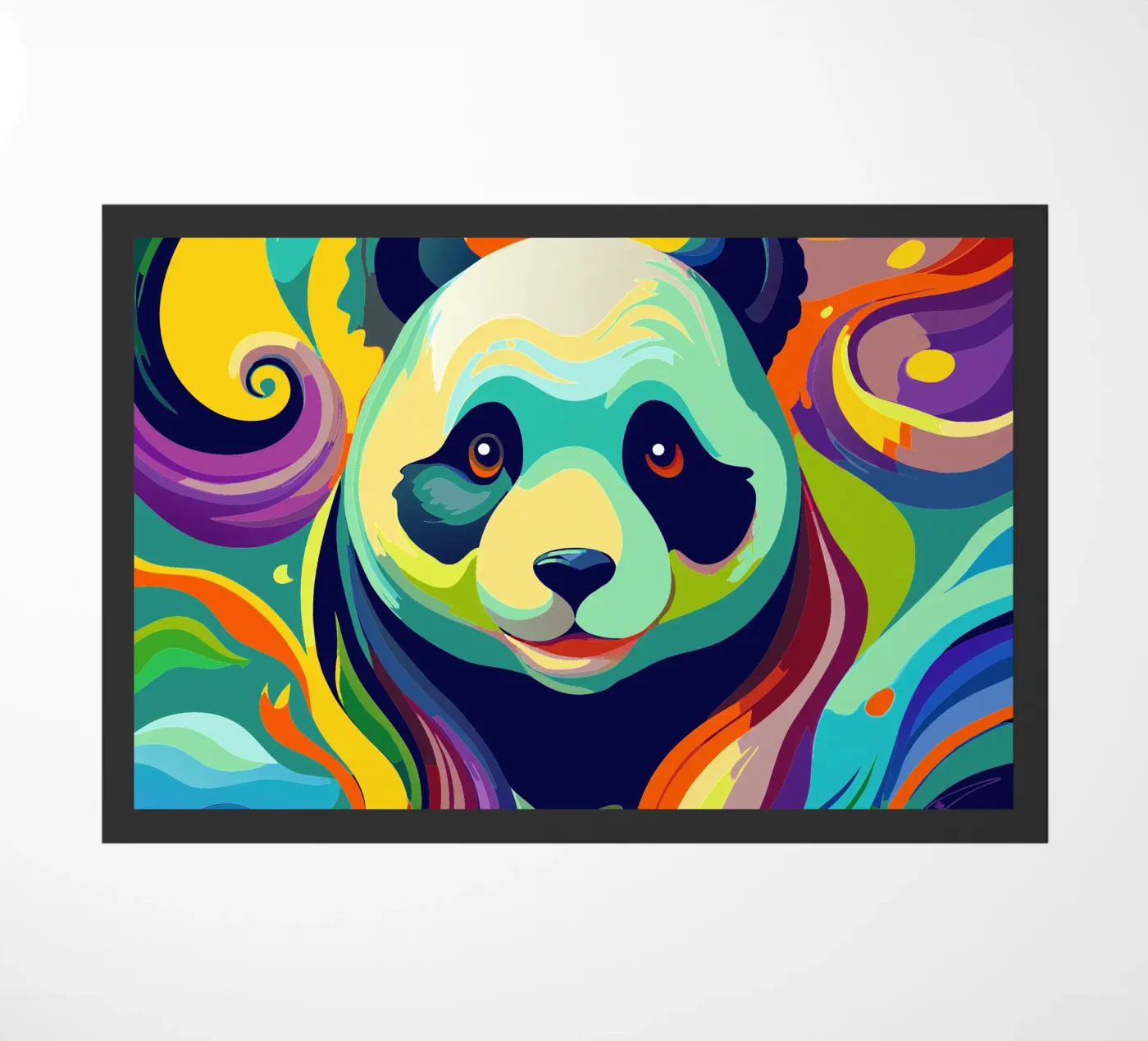 panda vector fullcolor deurmat van onelife