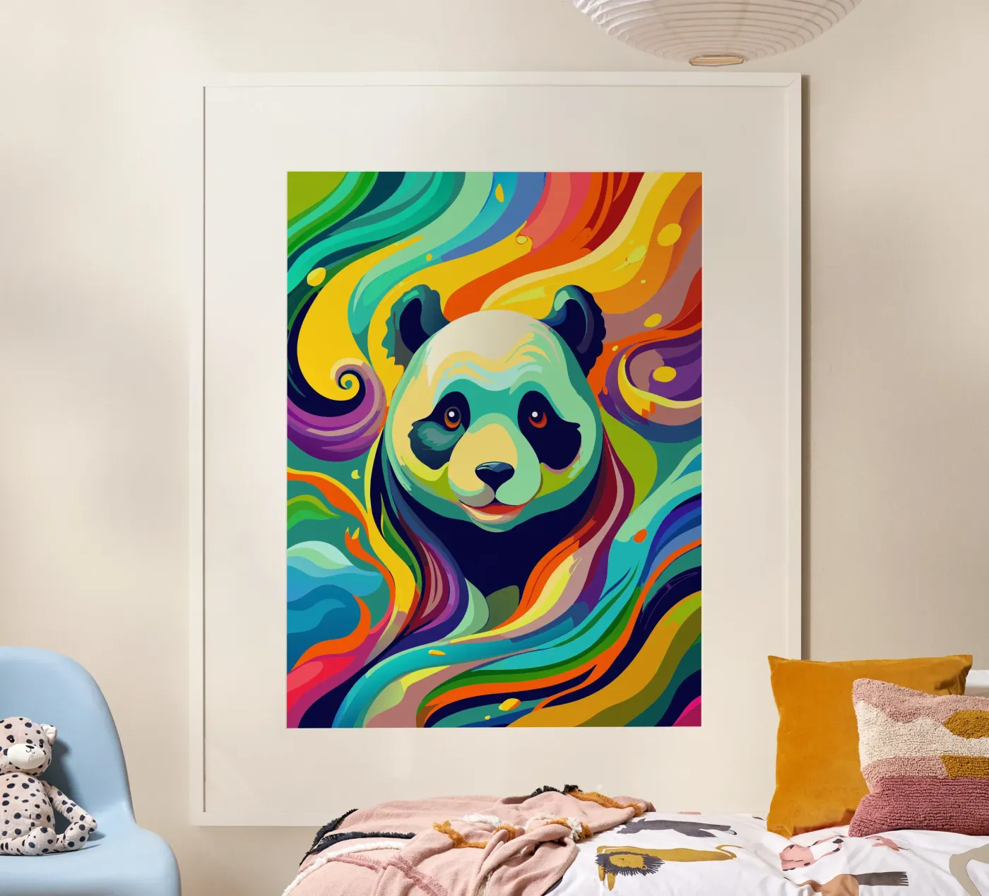 panda vector fullcolor poster van onelife