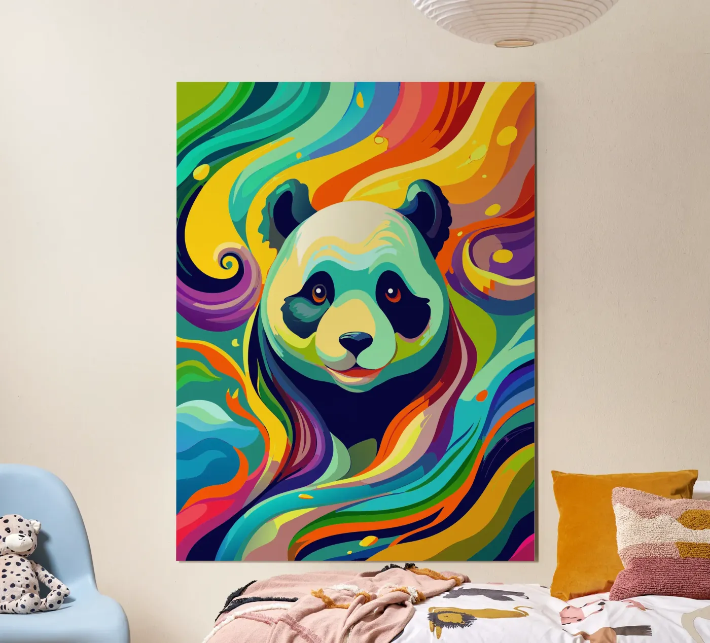panda vector fullcolor poster van onelife