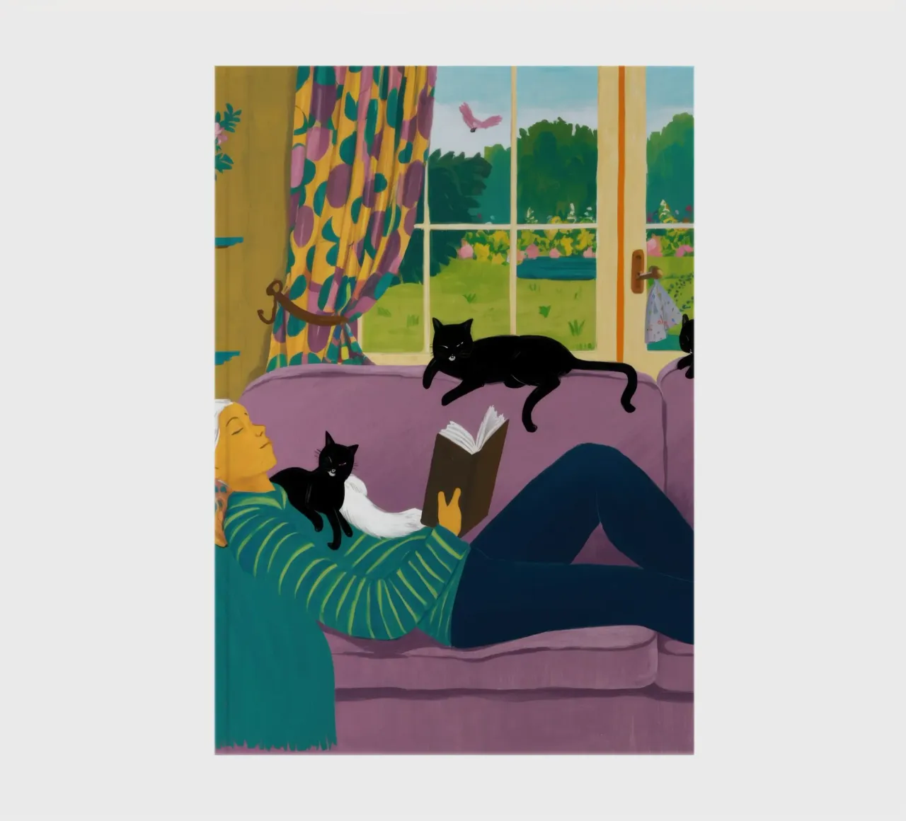 Sofa Cat Nap notebook by Marigold Tiga