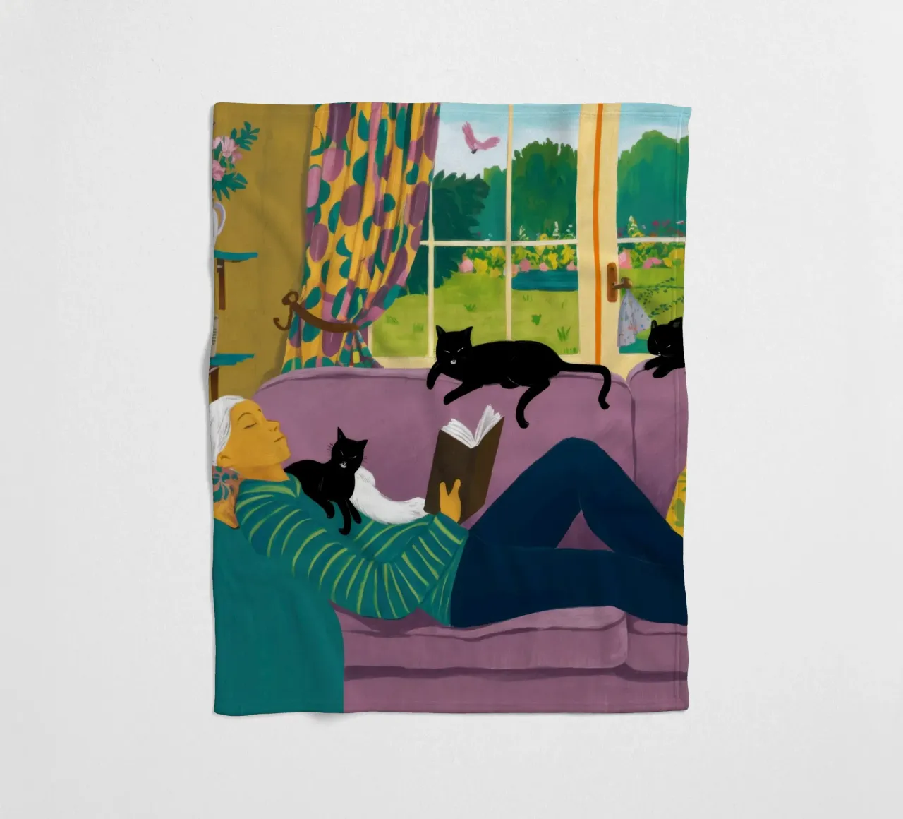 Sofa Cat Nap coperta in pile da Marigold Tiga