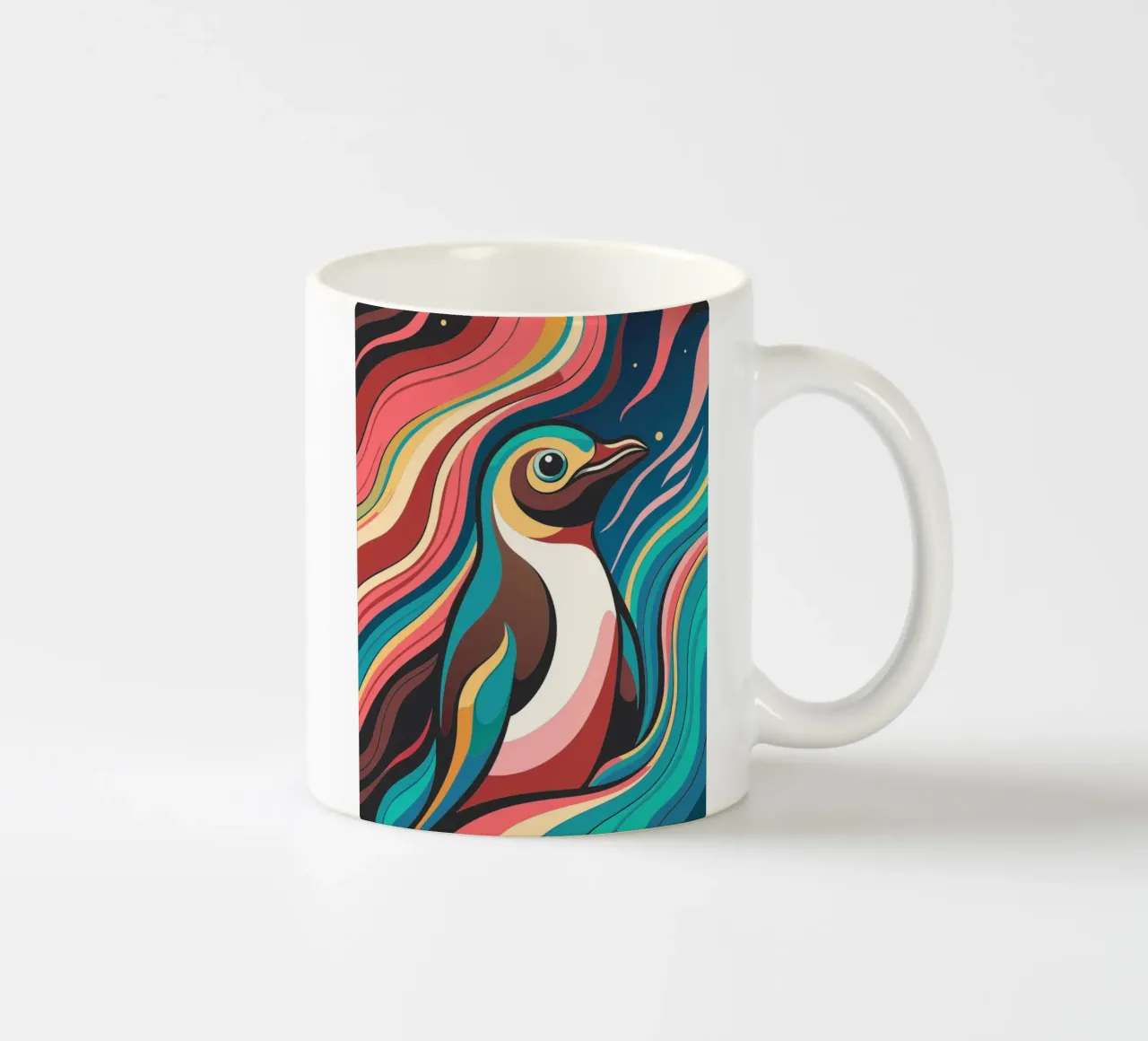 pinguino vettore fullcolor tazza in ceramica da onelife