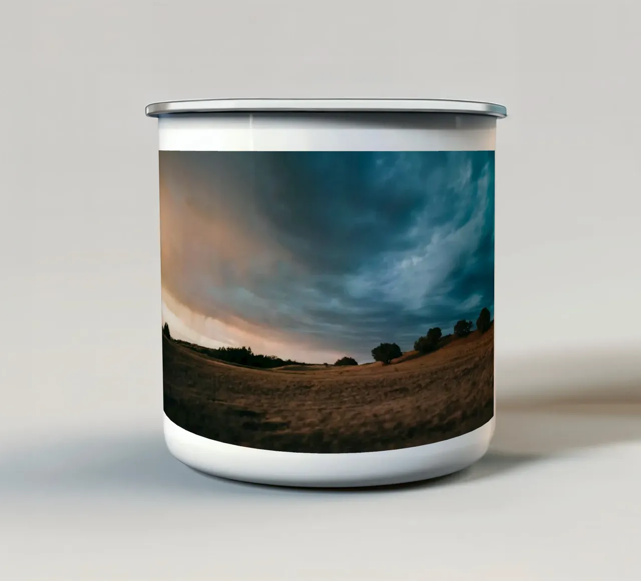 tempesta di cielo tazza in smalto da home of clouds