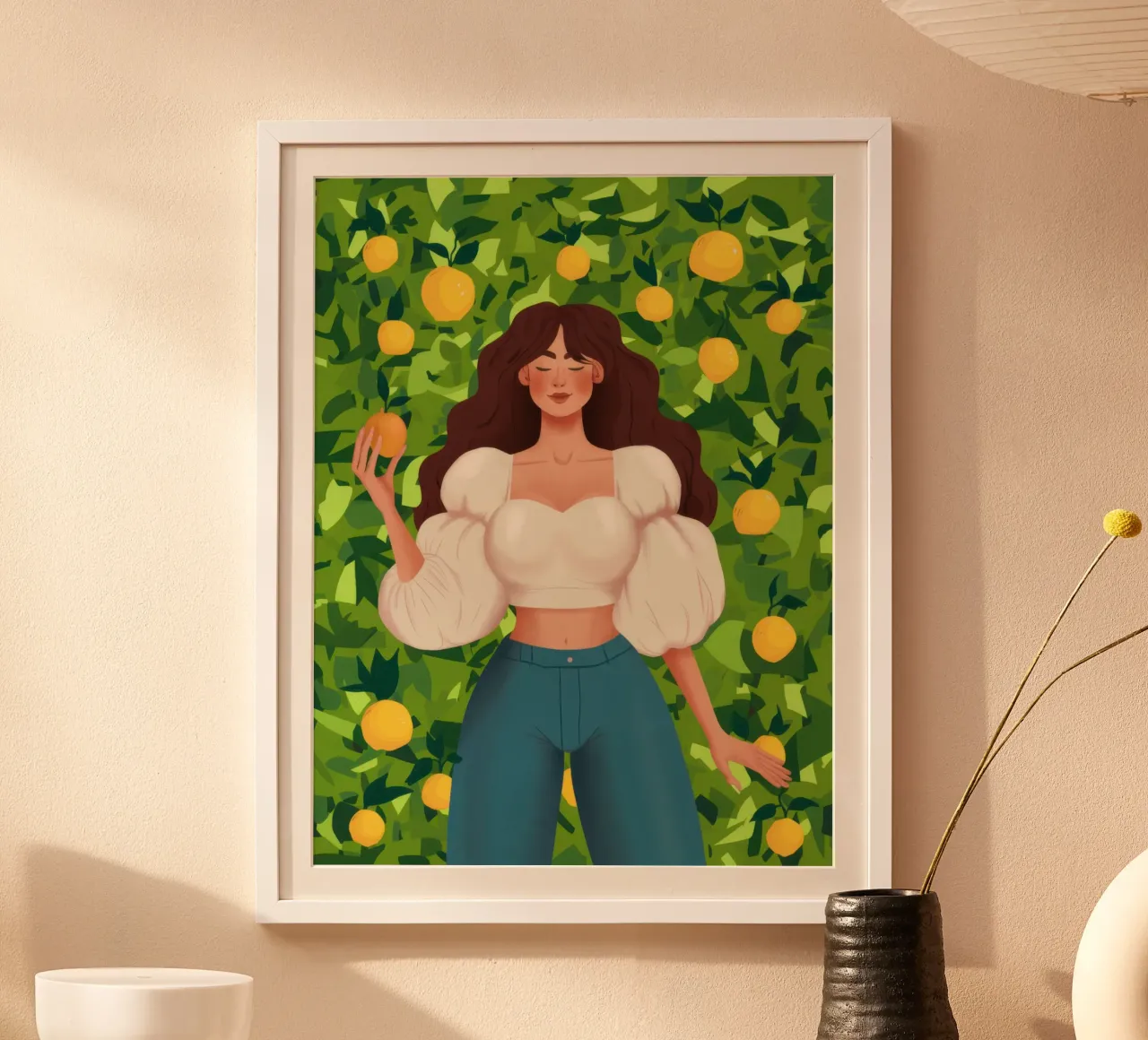 La bellezza dell'albero dei limoni poster da Marigold Tiga