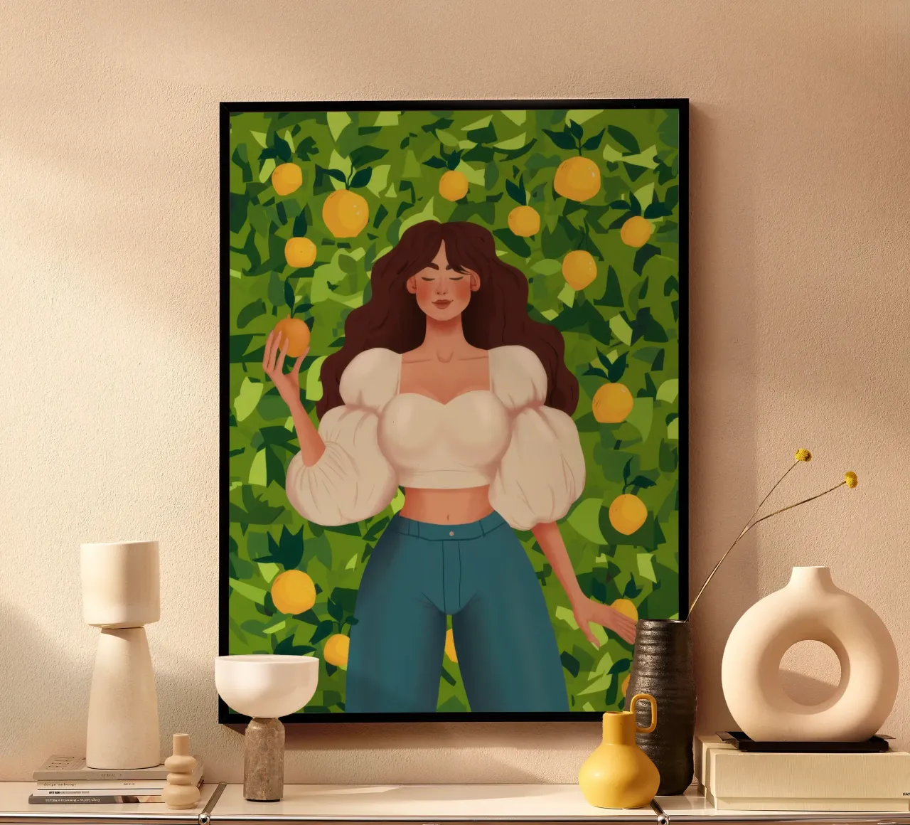 La bellezza dell'albero dei limoni poster da Marigold Tiga
