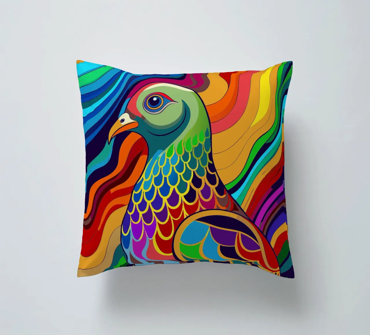 piccione vettore fullcolor cuscino da onelife